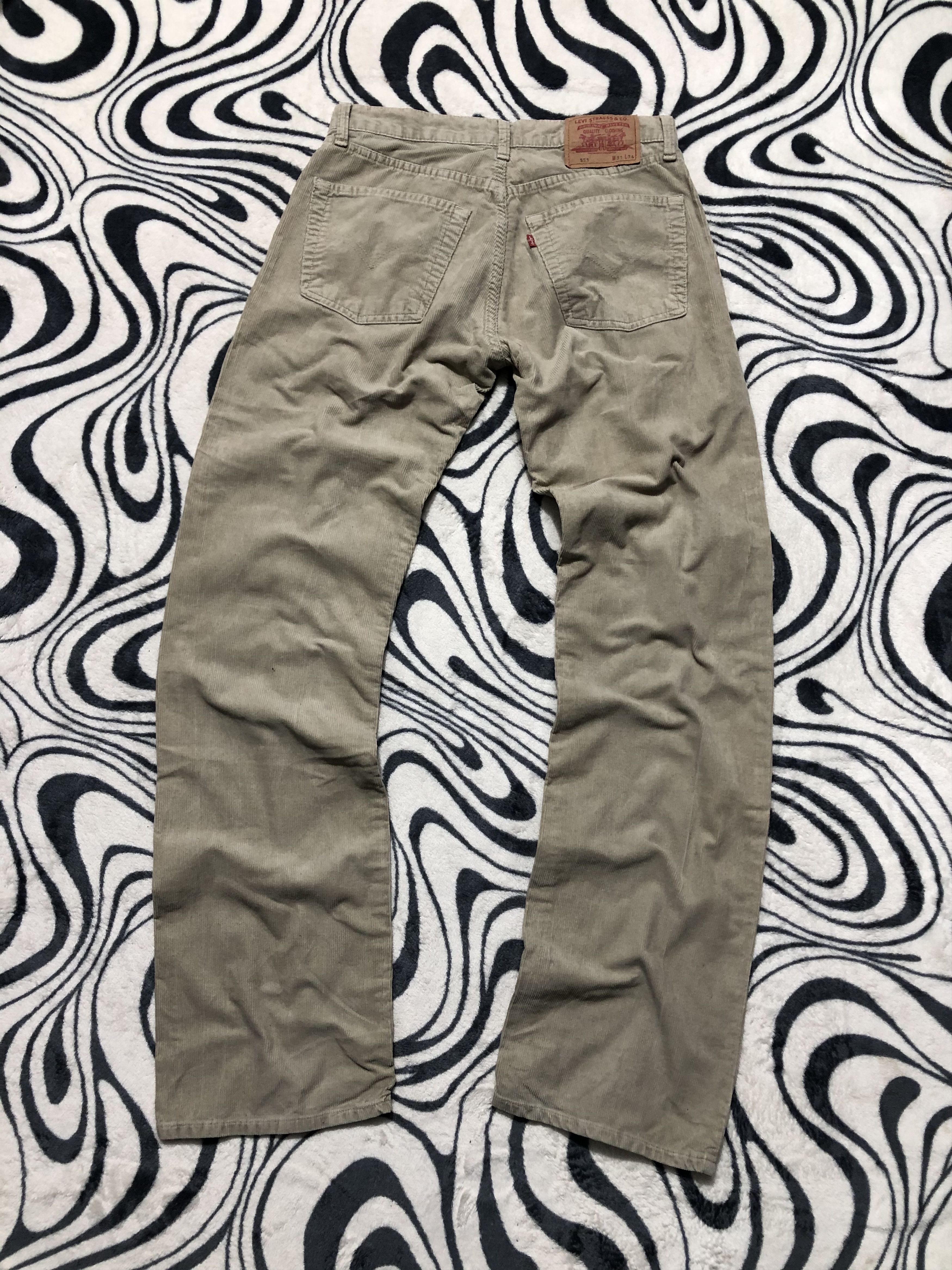 Levi's Levis 551 Vintage Corduroy Denim Pants Jeans Size US 31 - 1 Thumbnail