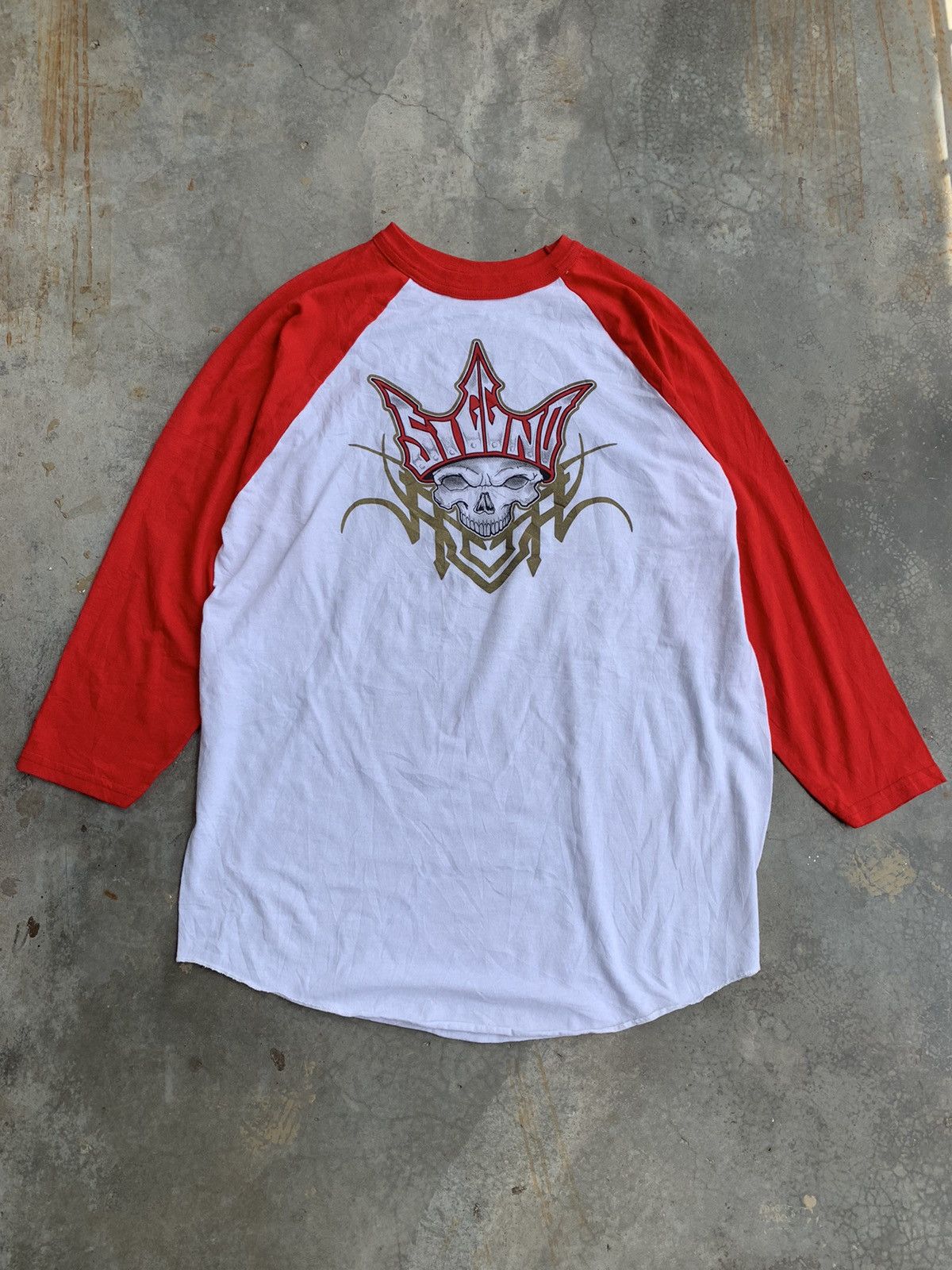 Augusta Sportswear Vintage 00s American Tejano Band Siggno Raglan Tshirt Size US XL / EU 56 / 4 - 1 Thumbnail