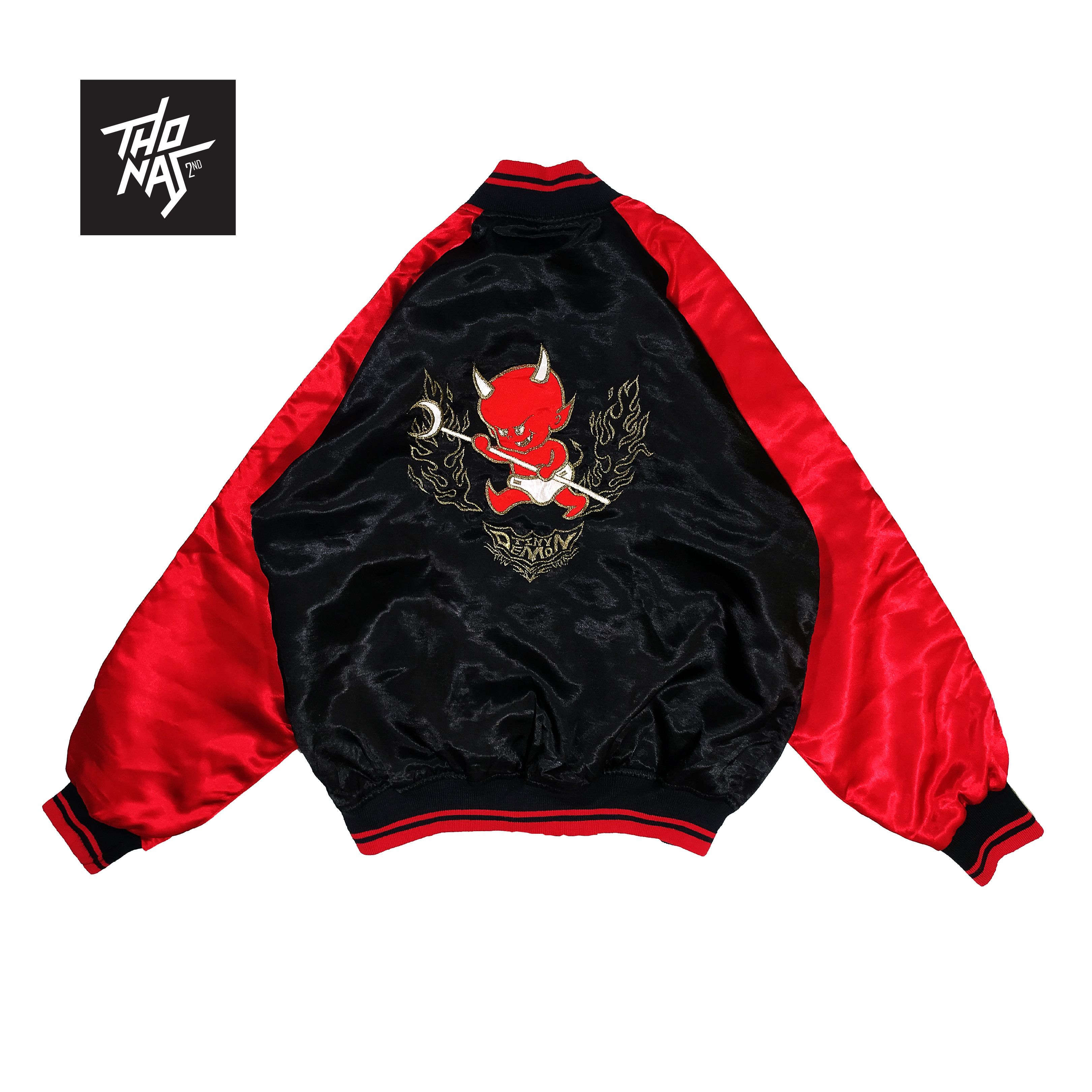 Japanese Brand Sukajan BOMBER TINY DEMON Size US XS / EU 42 / 0 - 1 Thumbnail