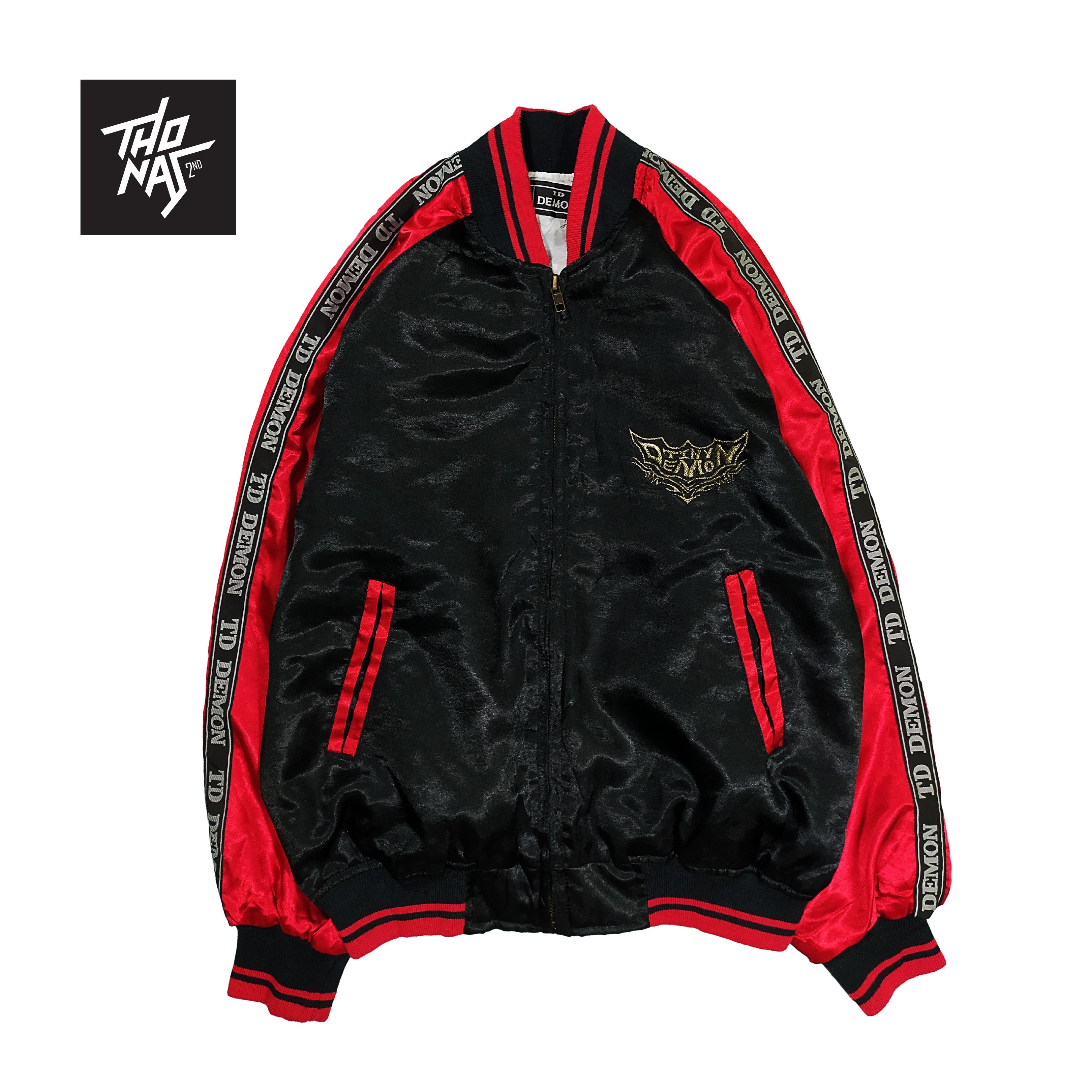 Japanese Brand Sukajan BOMBER TINY DEMON Size US XS / EU 42 / 0 - 2 Thumbnail