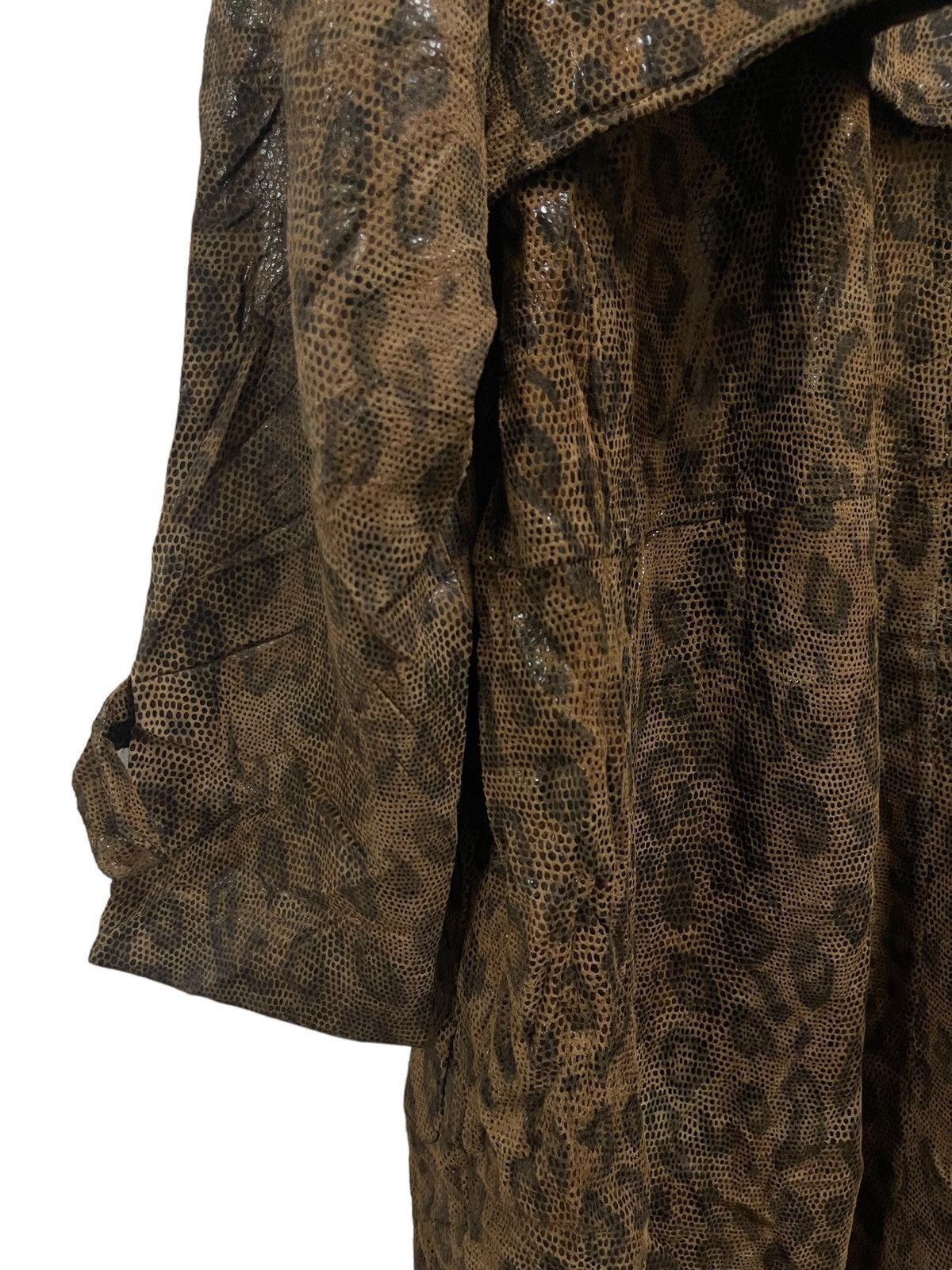 Vintage Vintage Leopard Leather Trench Coat Jha-Jha by Fook Designer Size US M / EU 48-50 / 2 - 11 Thumbnail