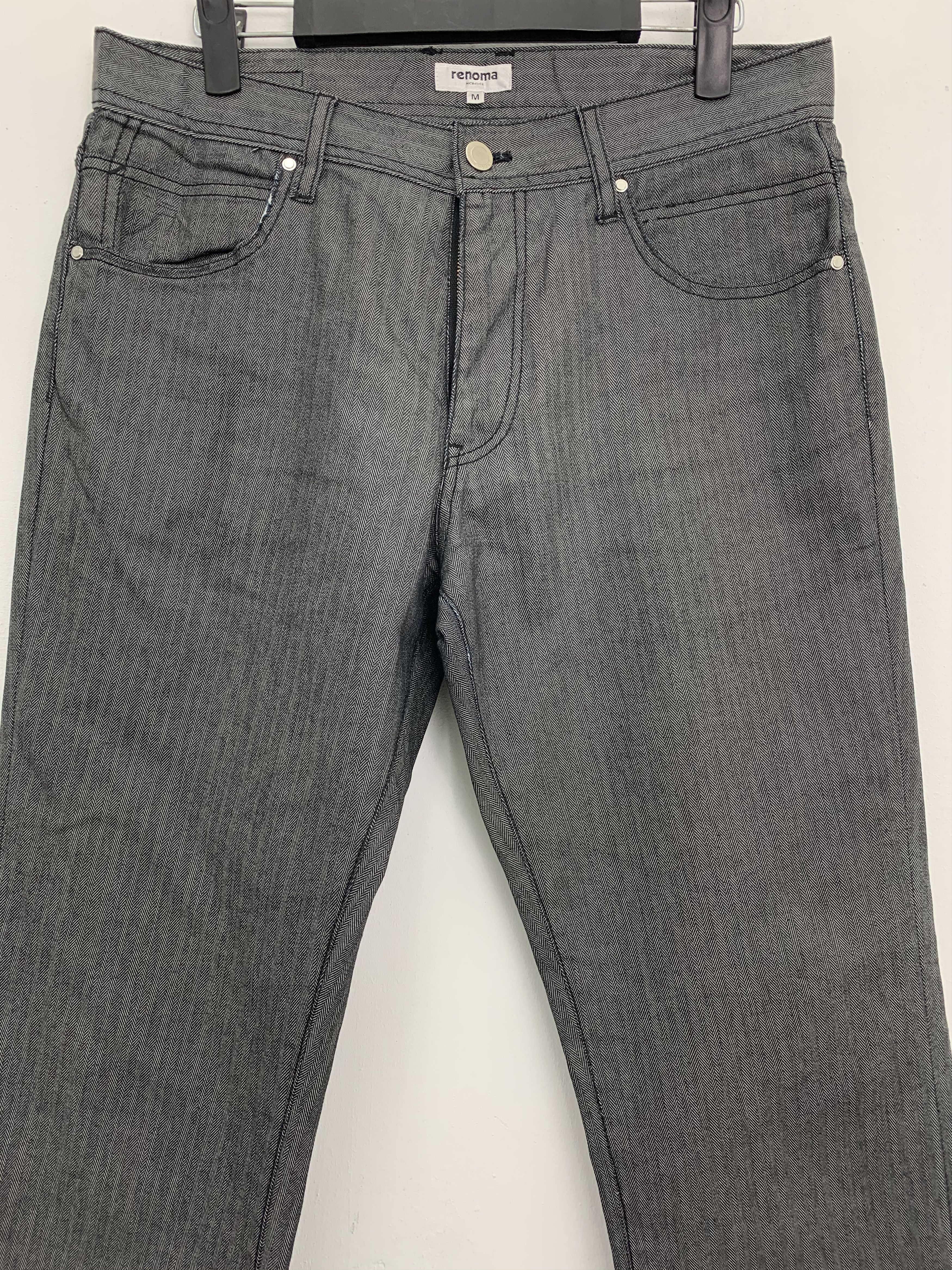 Japanese Brand 🔥RENOMA🔥Over The Stripes Casual Pants Size US 30 / EU 46 - 2 Thumbnail