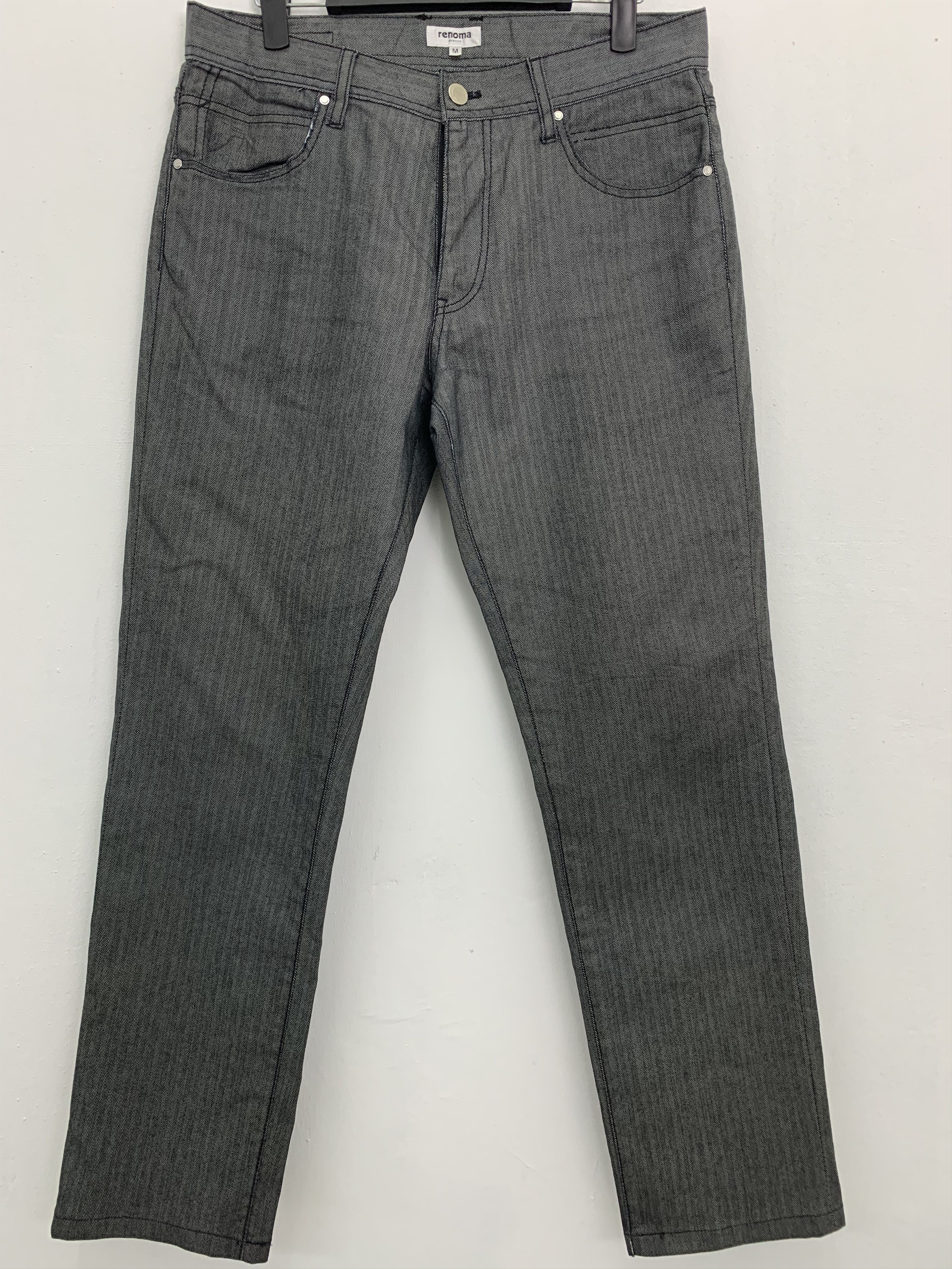 Japanese Brand 🔥RENOMA🔥Over The Stripes Casual Pants Size US 30 / EU 46 - 1 Thumbnail