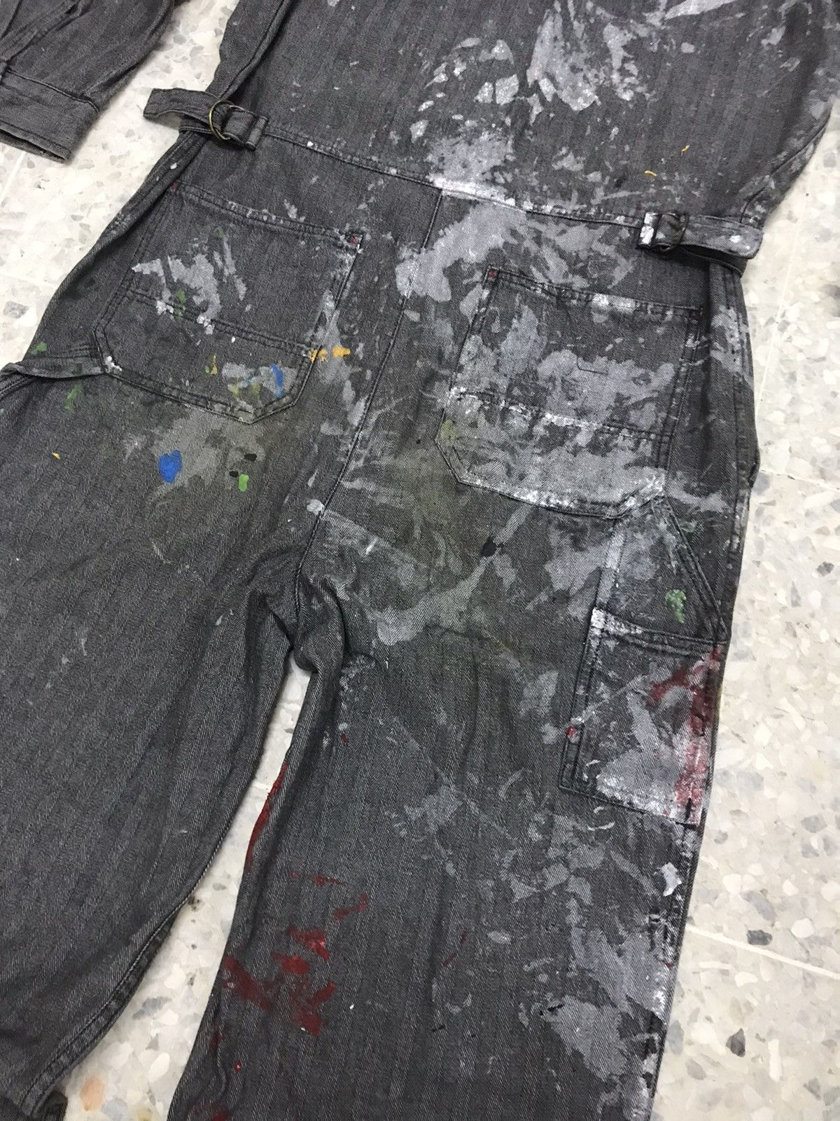 Japanese Brand Art❗️Evenriver Art Distressed Paints Coverall/Jumpsuit Size US M / EU 48-50 / 2 - 19 Thumbnail