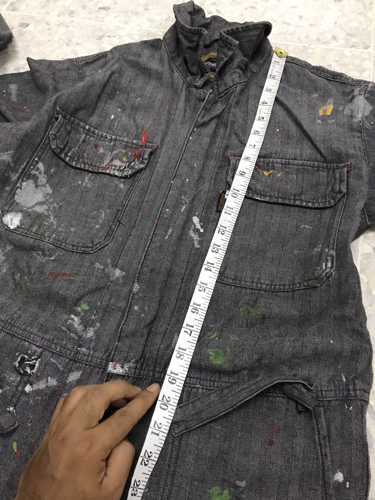 Japanese Brand Art❗️Evenriver Art Distressed Paints Coverall/Jumpsuit Size US M / EU 48-50 / 2 - 5 Thumbnail