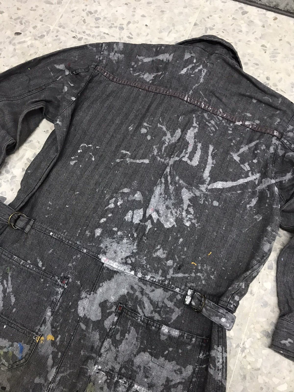 Japanese Brand Art❗️Evenriver Art Distressed Paints Coverall/Jumpsuit Size US M / EU 48-50 / 2 - 20 Thumbnail