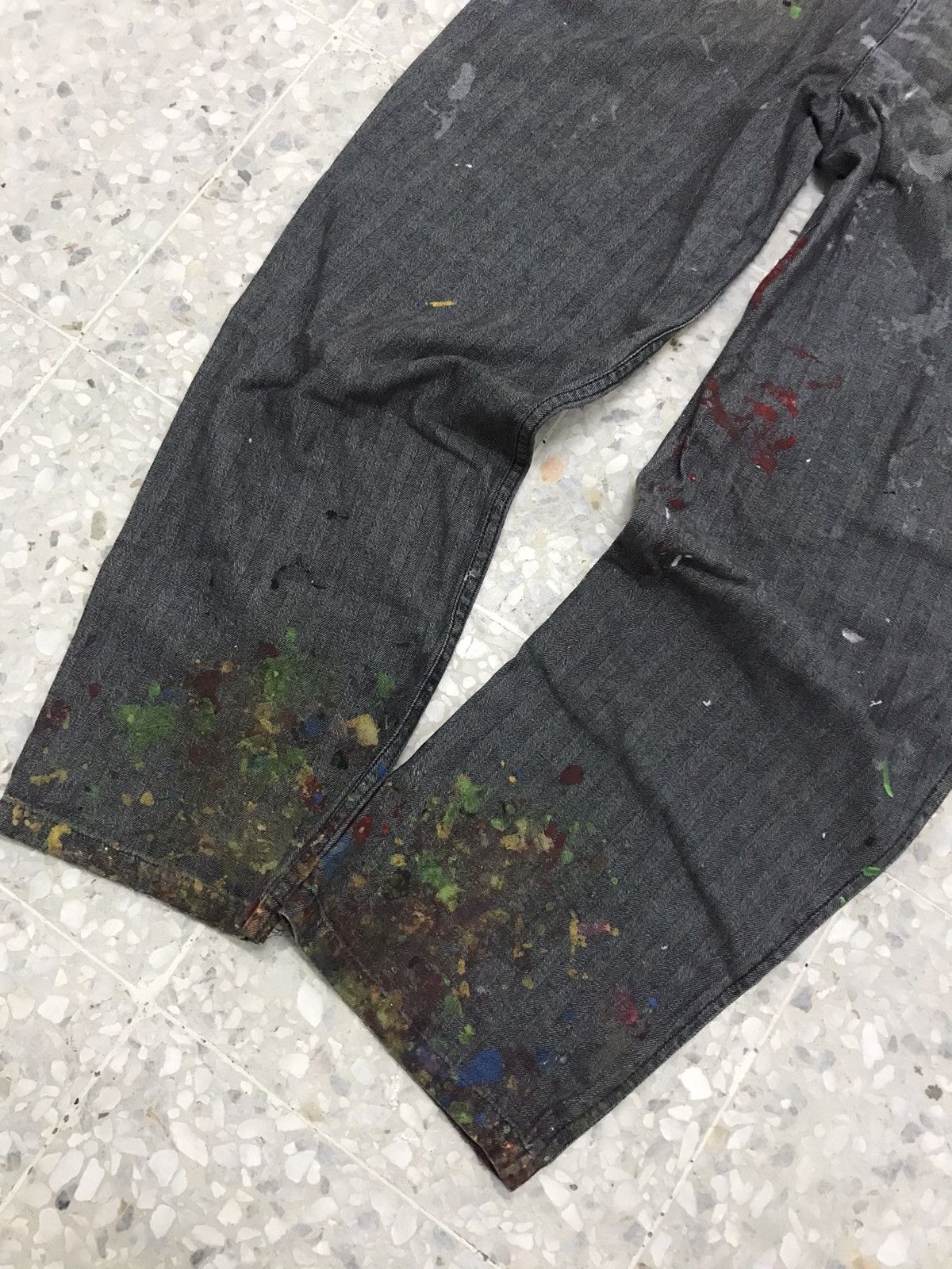 Japanese Brand Art❗️Evenriver Art Distressed Paints Coverall/Jumpsuit Size US M / EU 48-50 / 2 - 18 Thumbnail