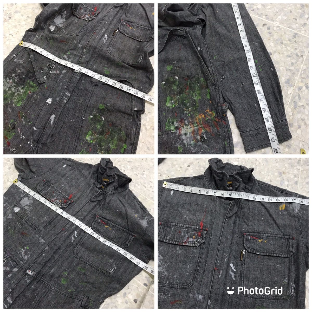 Japanese Brand Art❗️Evenriver Art Distressed Paints Coverall/Jumpsuit Size US M / EU 48-50 / 2 - 3 Thumbnail