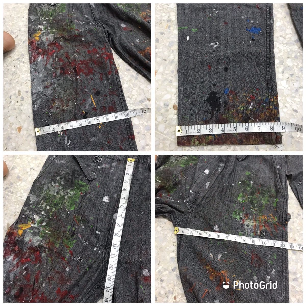 Japanese Brand Art❗️Evenriver Art Distressed Paints Coverall/Jumpsuit Size US M / EU 48-50 / 2 - 4 Thumbnail