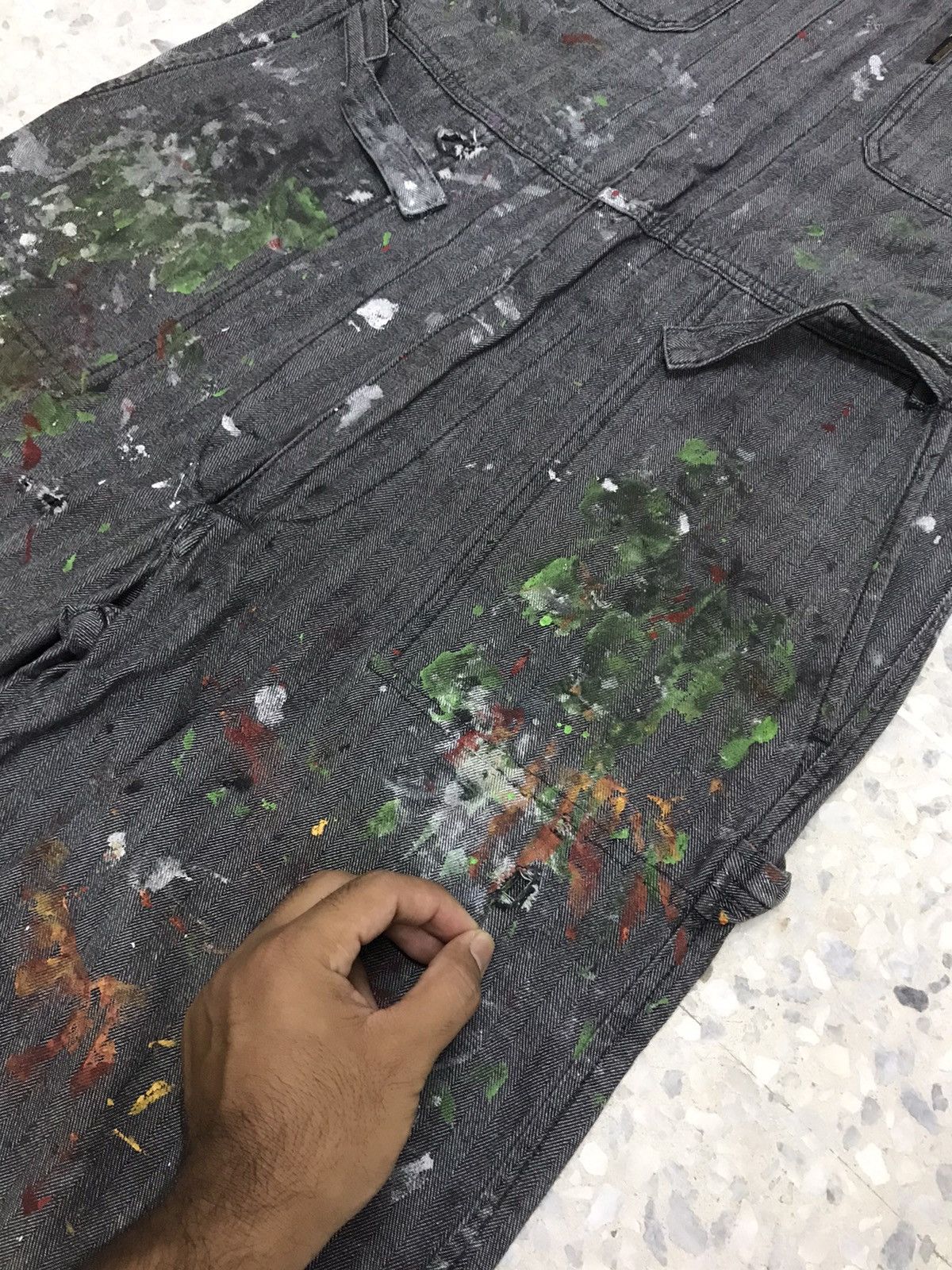 Japanese Brand Art❗️Evenriver Art Distressed Paints Coverall/Jumpsuit Size US M / EU 48-50 / 2 - 7 Thumbnail