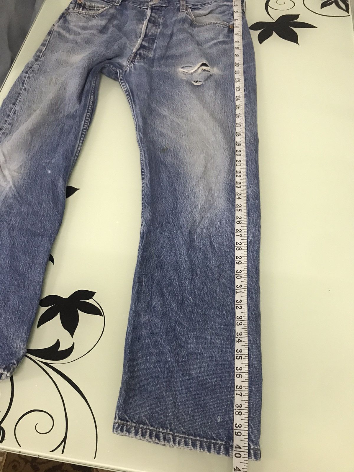 Levi's Vintage Levis 501 Distressed x Kurt Cobain Denim Size US 35 - 23 Thumbnail