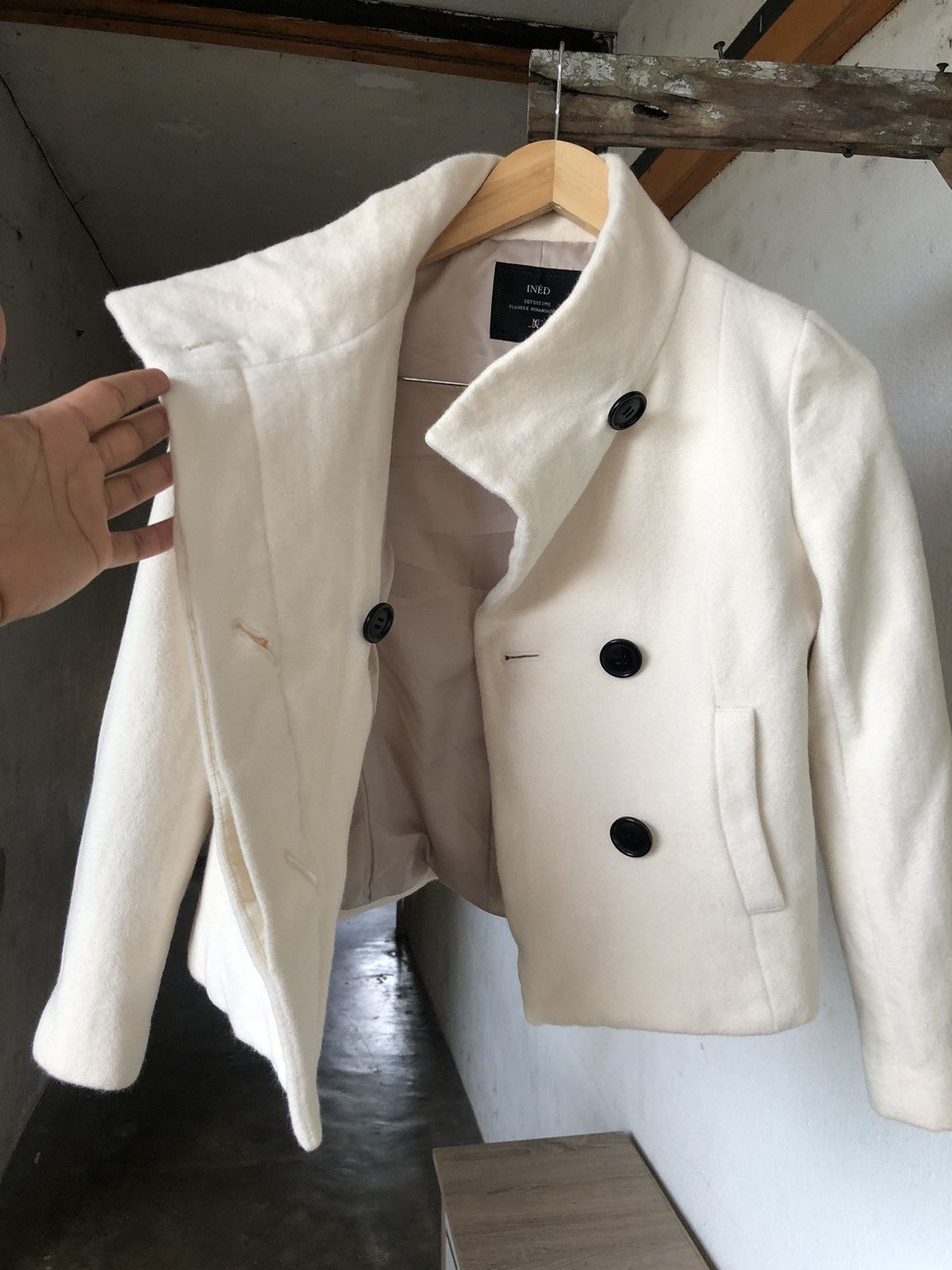 Yohji Yamamoto Vintage Yohji Yamamoto INED Wool Jacket Womens Size XS / US 0-2 / IT 36-38 - 15 Thumbnail