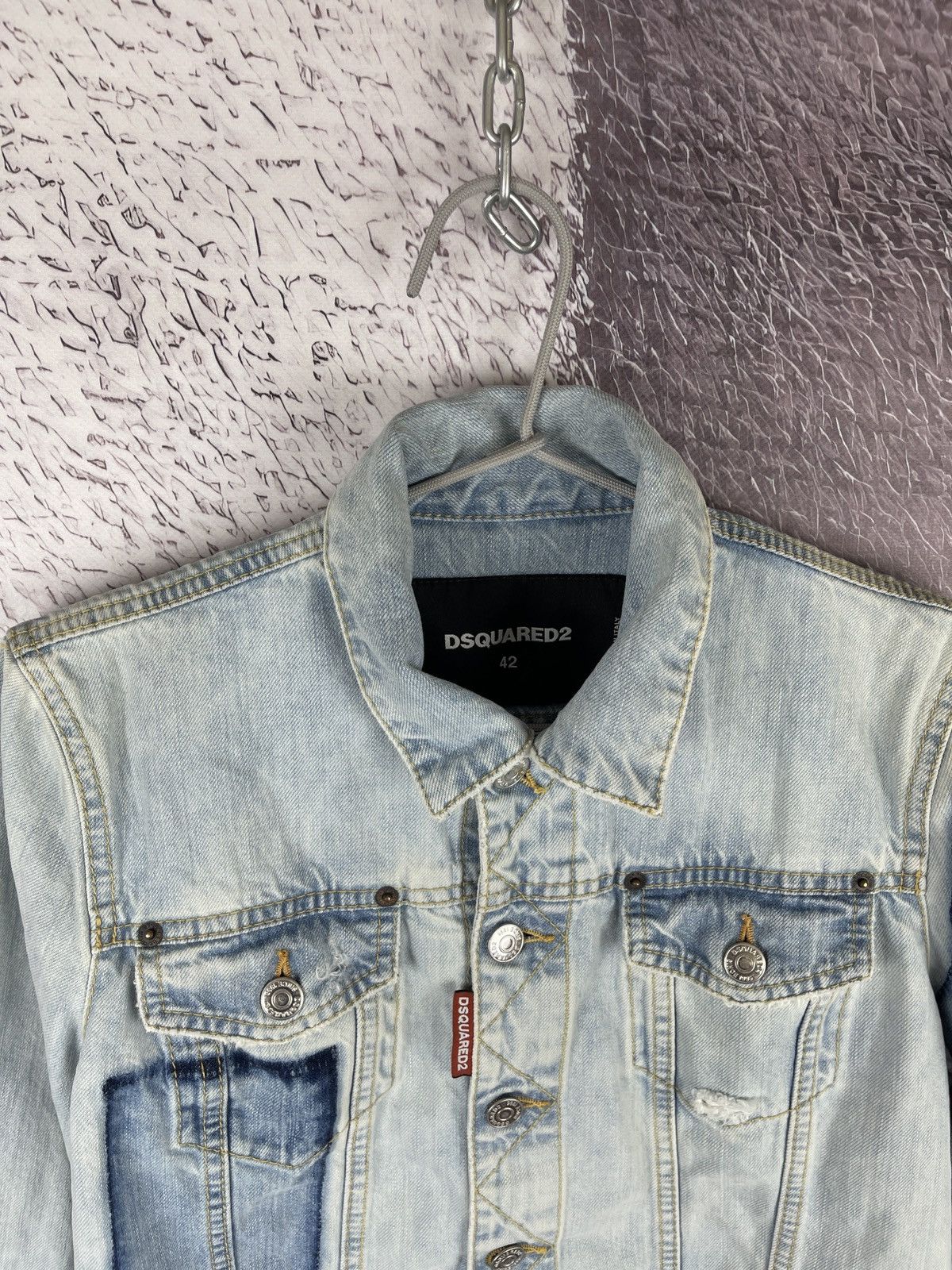 Dsquared2 Dsquared2 D2 classic Jean jacket distressed short Size M / US 6-8 / IT 42-44 - 7 Thumbnail