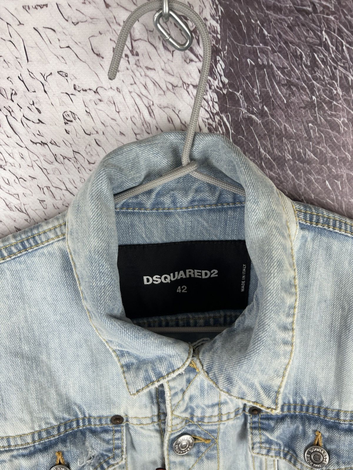 Dsquared2 Dsquared2 D2 classic Jean jacket distressed short Size M / US 6-8 / IT 42-44 - 12 Thumbnail