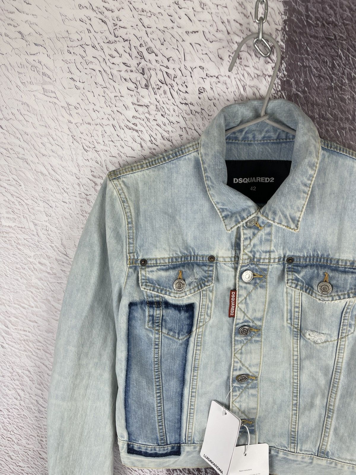Dsquared2 Dsquared2 D2 classic Jean jacket distressed short Size M / US 6-8 / IT 42-44 - 2 Thumbnail