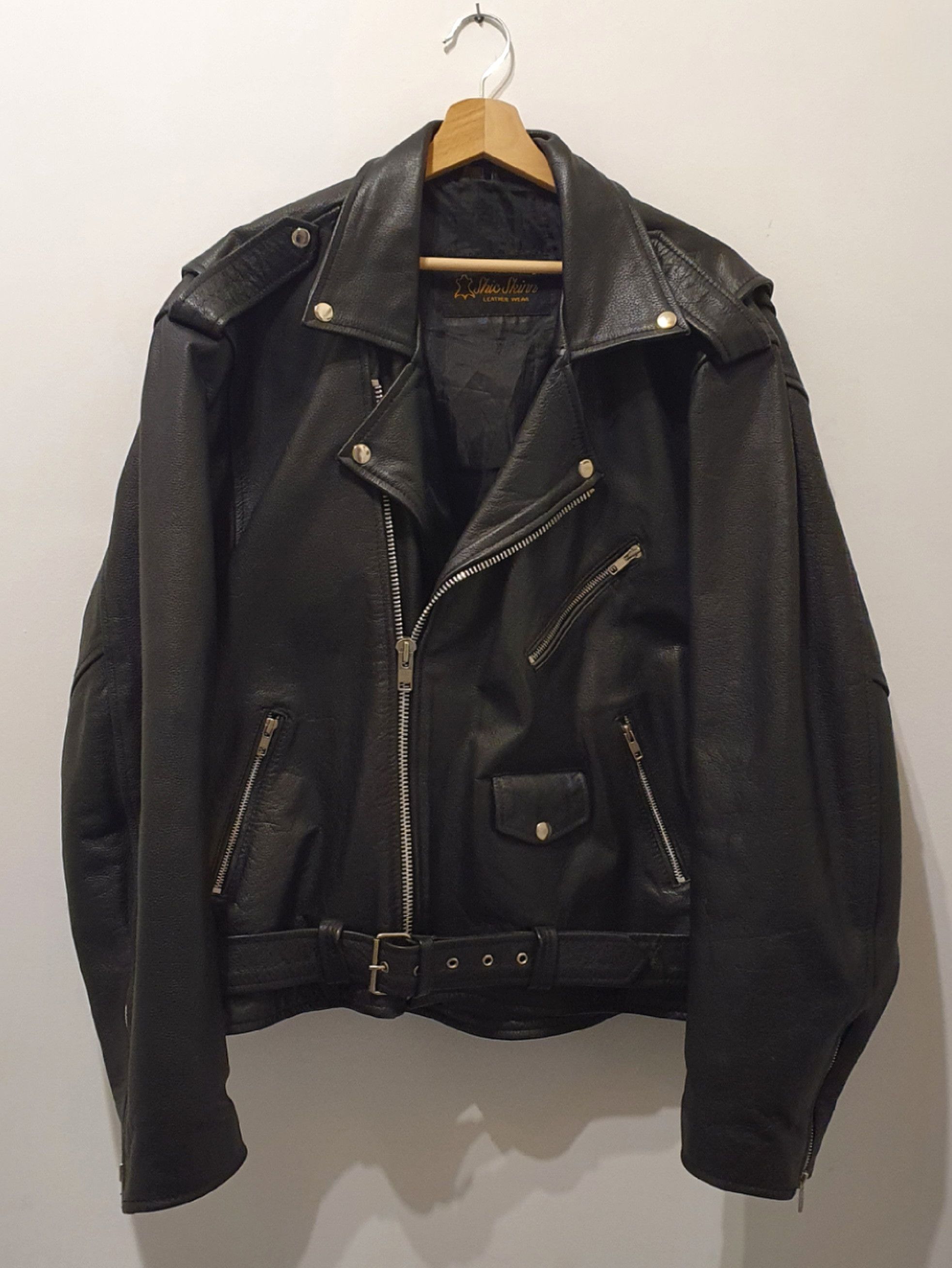 Genuine Leather × Leather Jacket × Vintage Vintage ramones leather ...