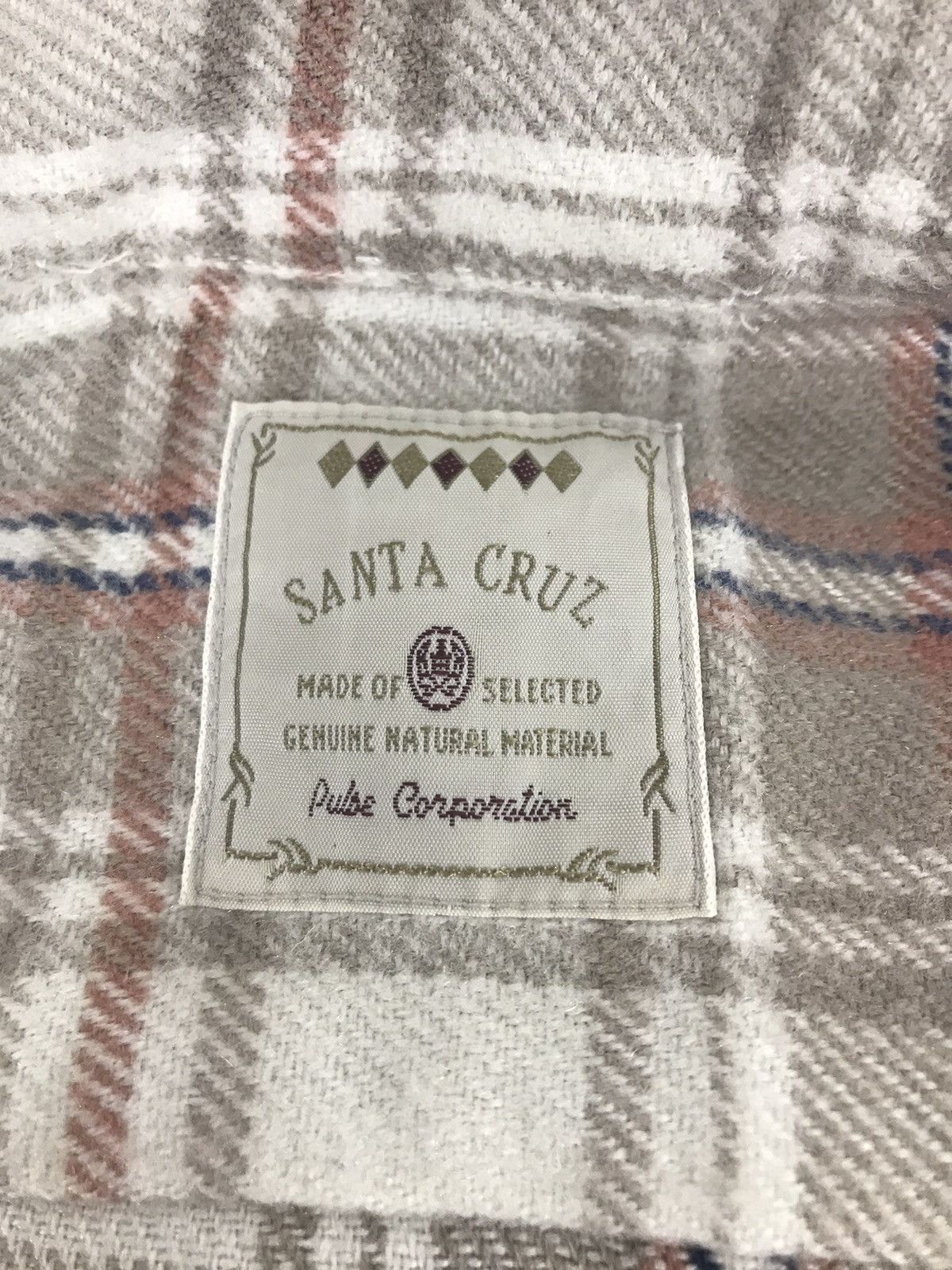 Flannel × Santa Cruz Skateboards Santa Cruz Western Shadow Plaid Checked Design Streetwear Size US M / EU 48-50 / 2 - 3 Thumbnail