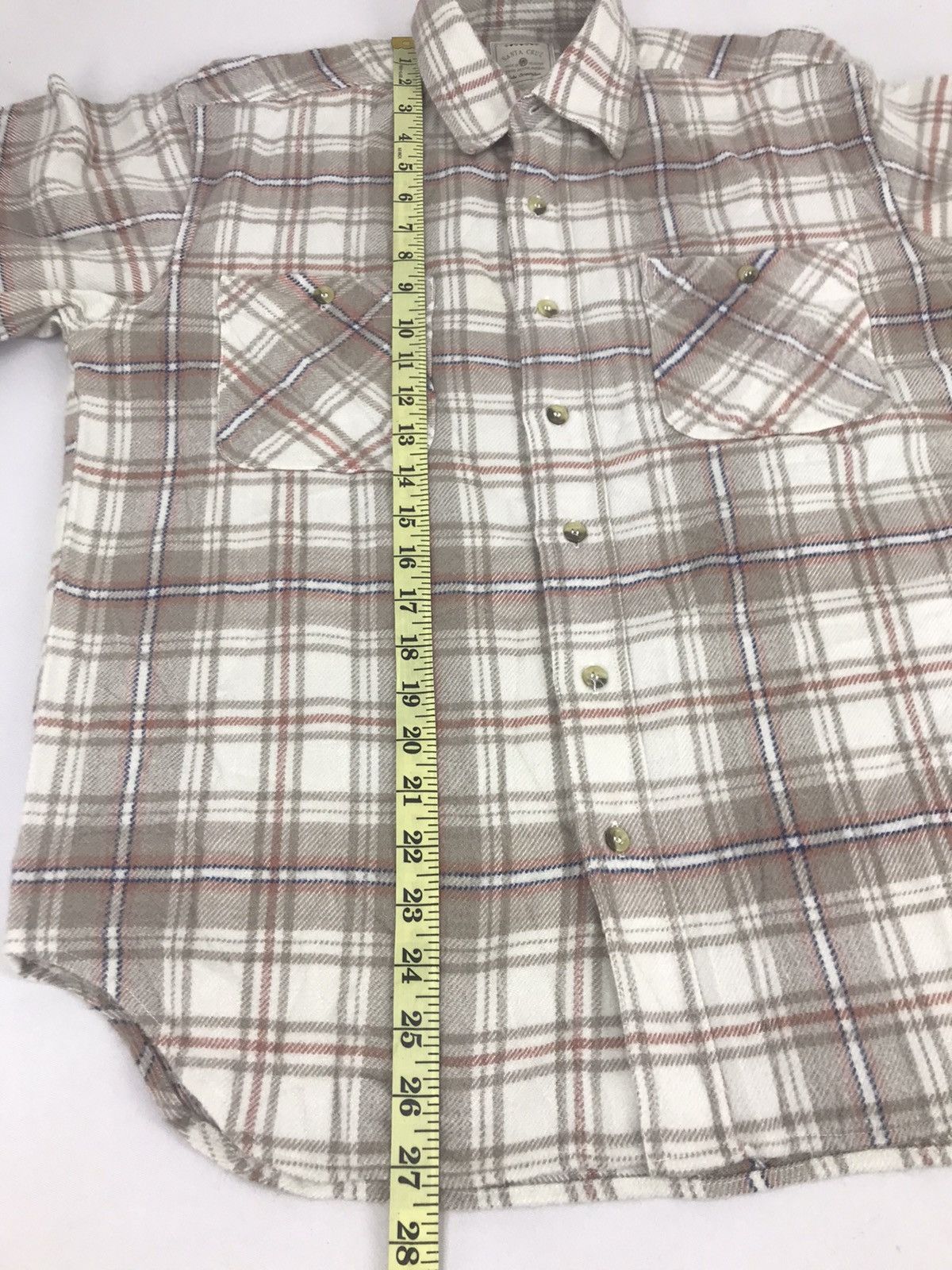 Flannel × Santa Cruz Skateboards Santa Cruz Western Shadow Plaid Checked Design Streetwear Size US M / EU 48-50 / 2 - 5 Thumbnail