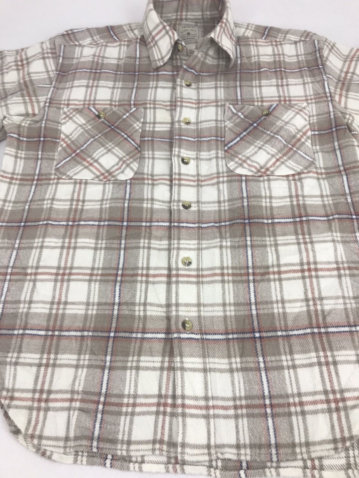 Flannel × Santa Cruz Skateboards Santa Cruz Western Shadow Plaid Checked Design Streetwear Size US M / EU 48-50 / 2 - 7 Thumbnail
