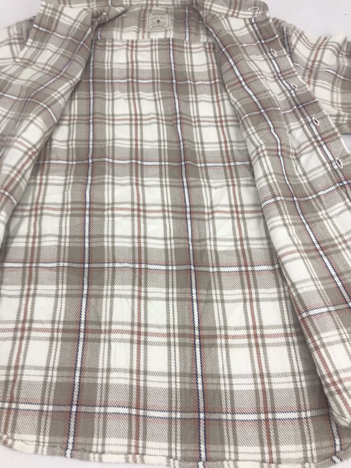 Flannel × Santa Cruz Skateboards Santa Cruz Western Shadow Plaid Checked Design Streetwear Size US M / EU 48-50 / 2 - 8 Thumbnail