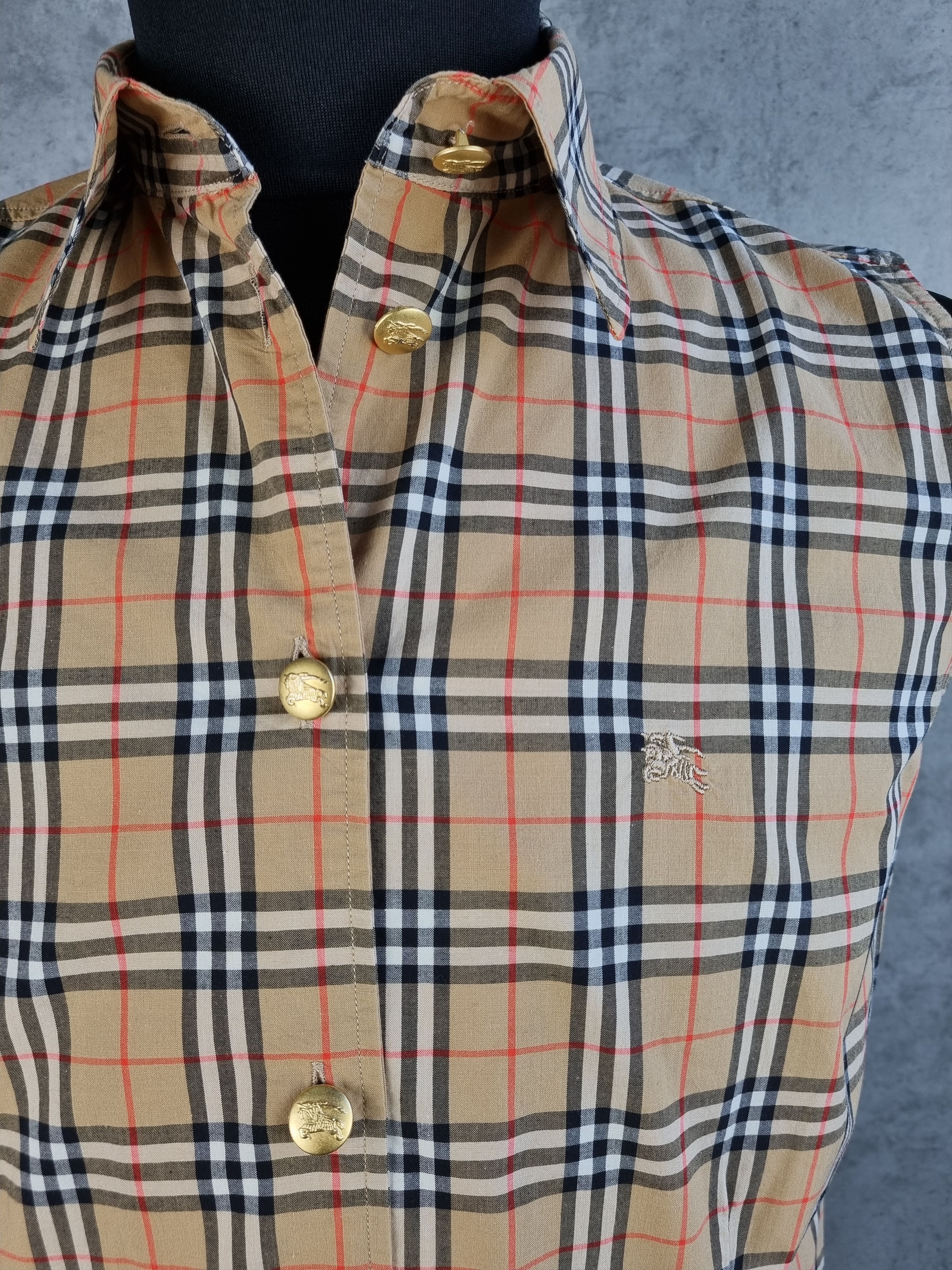 Burberry × Burberry Prorsum × Vintage Rare Size Burberry's of London Nova Check Shirt Size XL / US 12-14 / IT 48-50 - 13 Thumbnail