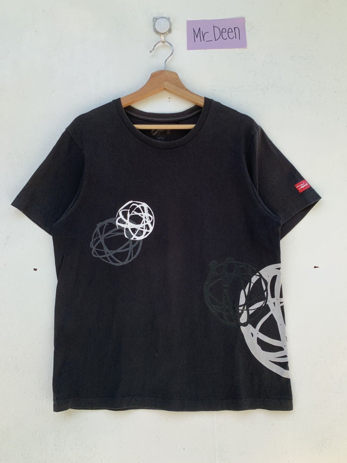 image of Futura Abstract Expression Design Tee in Black, Men's (Size Medium)