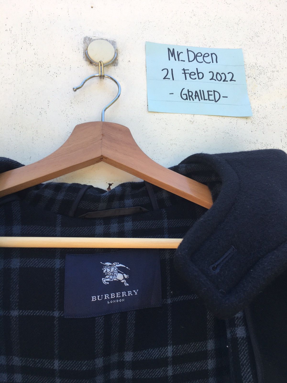 Burberry Rare Vintage Burberry London Wool Winter Jacket Size US XL / EU 56 / 4 - 12 Thumbnail