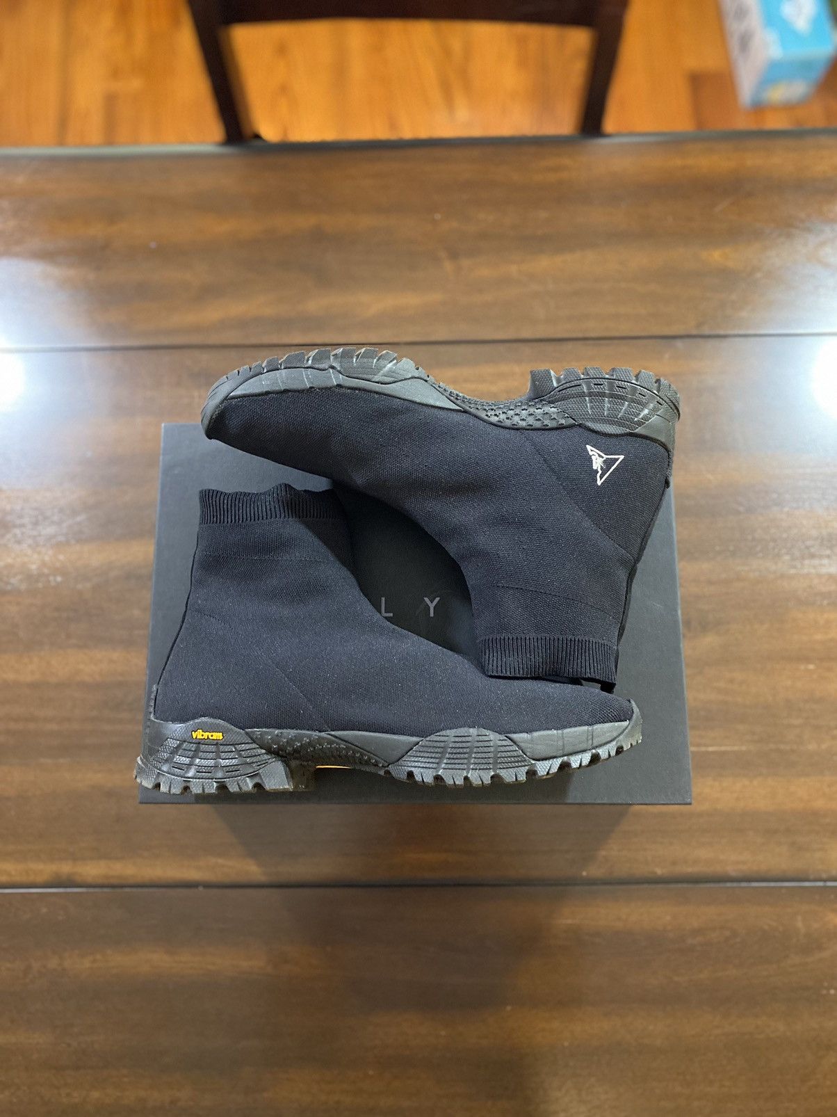 image of 1017 Alyx 9Sm X Roa Vibram Hiking Boots in Black, Men's (Size 11)