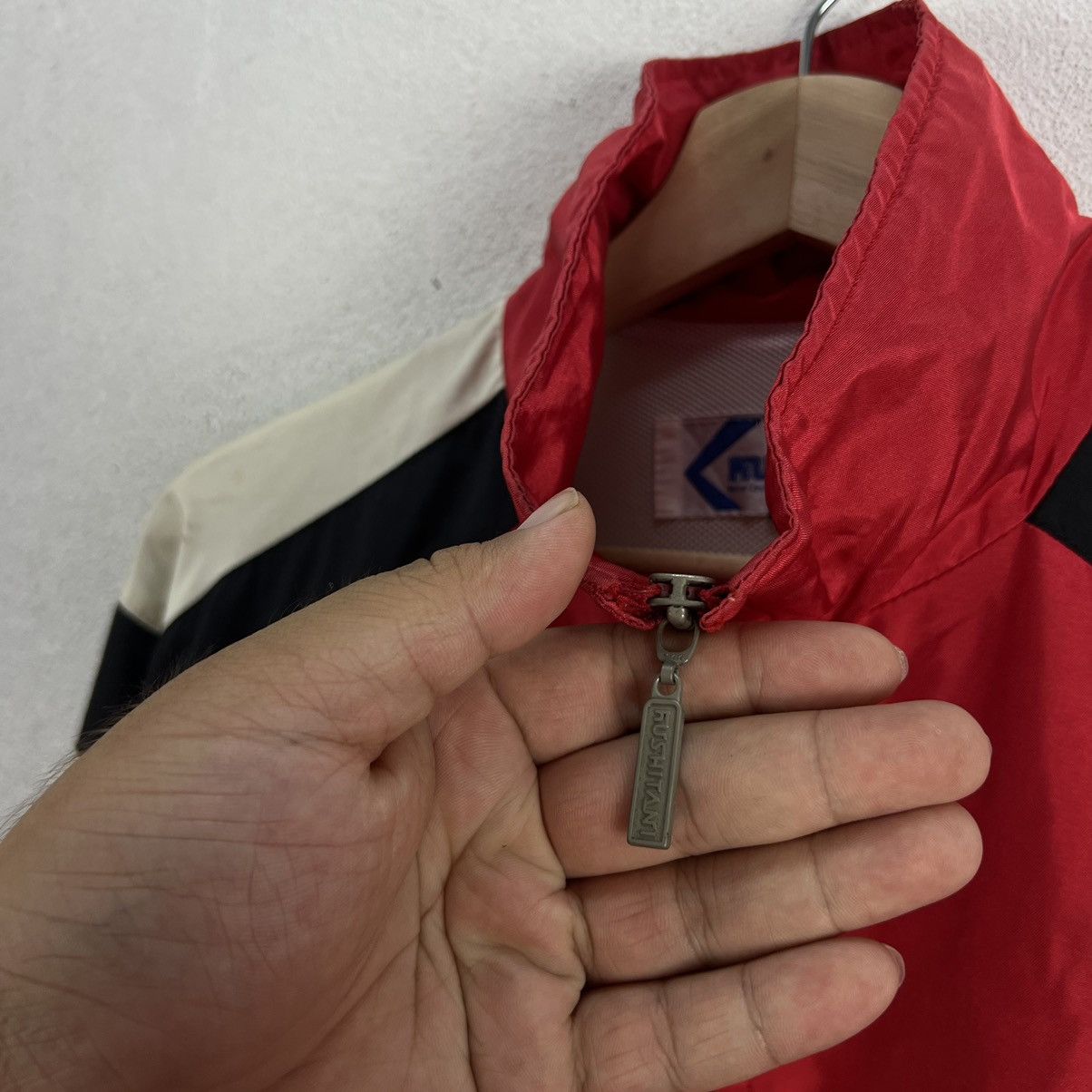 Japanese Brand VINTAGE KUSHITANI RACING STAFF BIGLOGO RACING WEAR MOTORCYLE Size US L / EU 52-54 / 3 - 8 Thumbnail