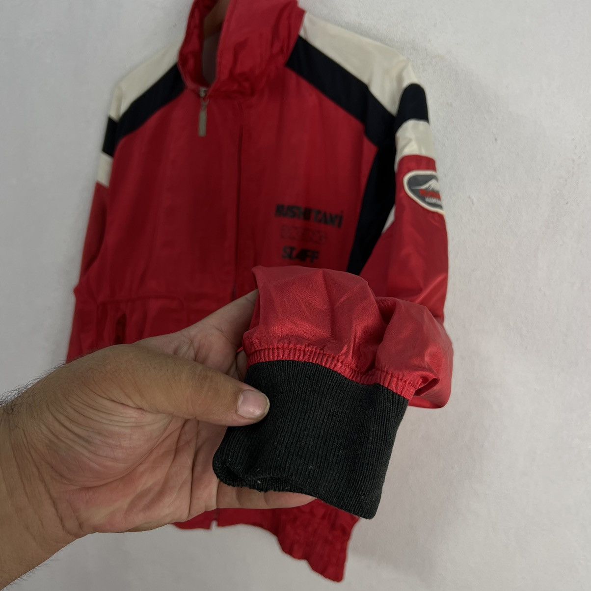 Japanese Brand VINTAGE KUSHITANI RACING STAFF BIGLOGO RACING WEAR MOTORCYLE Size US L / EU 52-54 / 3 - 7 Thumbnail