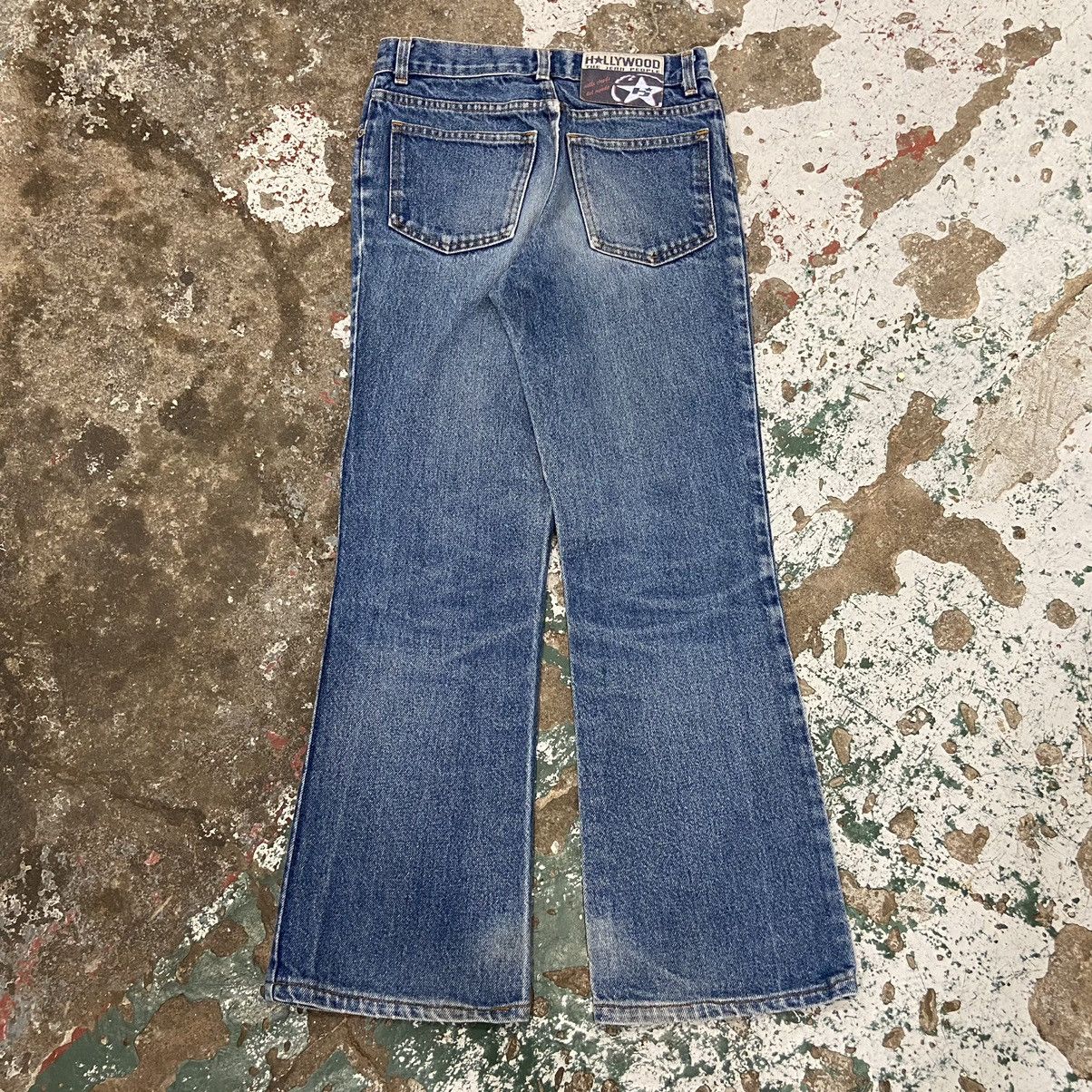 Vintage Vintage 1990s Low Rise Bootcut Blue Denim Jeans Size 26" / US 2 / IT 38 - 6 Thumbnail