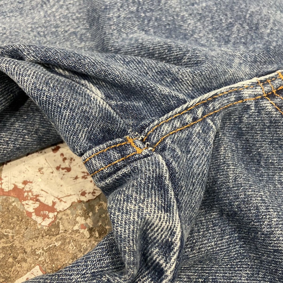 Vintage Vintage 1990s Low Rise Bootcut Blue Denim Jeans Size 26" / US 2 / IT 38 - 3 Thumbnail