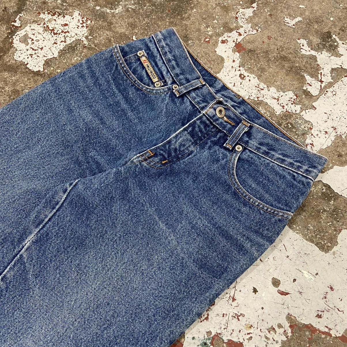 Vintage Vintage 1990s Low Rise Bootcut Blue Denim Jeans Size 26" / US 2 / IT 38 - 2 Thumbnail