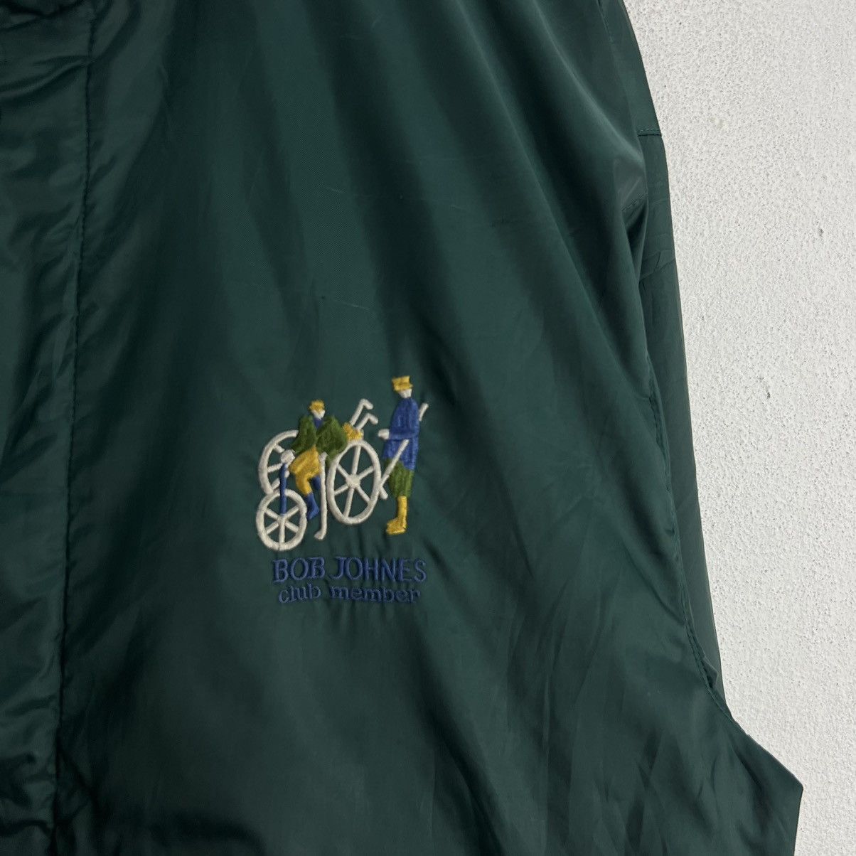 Japanese Brand VINTAGE BOB JOHNSON JACKET BIG LOGO RARE LINING FULL PRINT Size US L / EU 52-54 / 3 - 4 Thumbnail