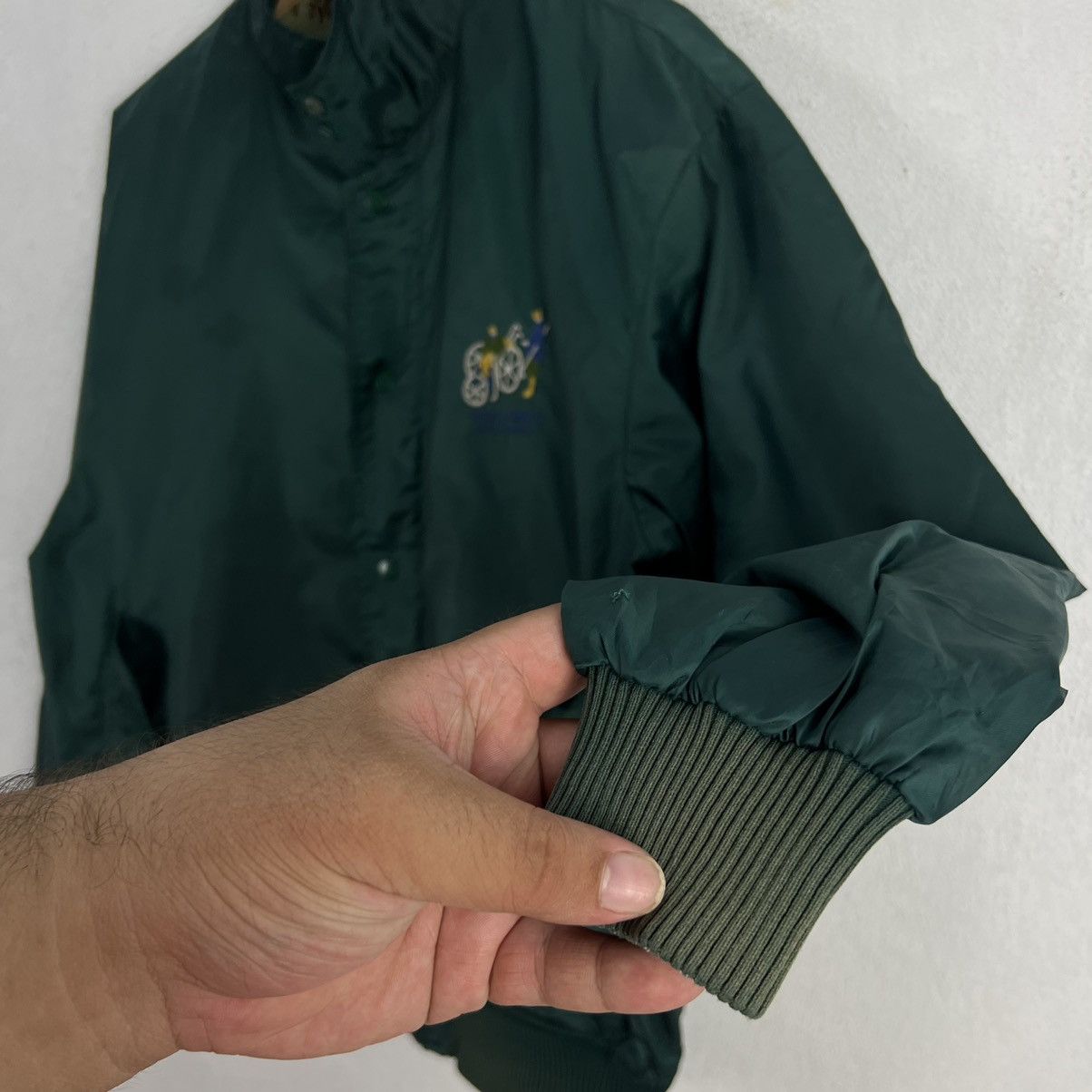Japanese Brand VINTAGE BOB JOHNSON JACKET BIG LOGO RARE LINING FULL PRINT Size US L / EU 52-54 / 3 - 5 Thumbnail