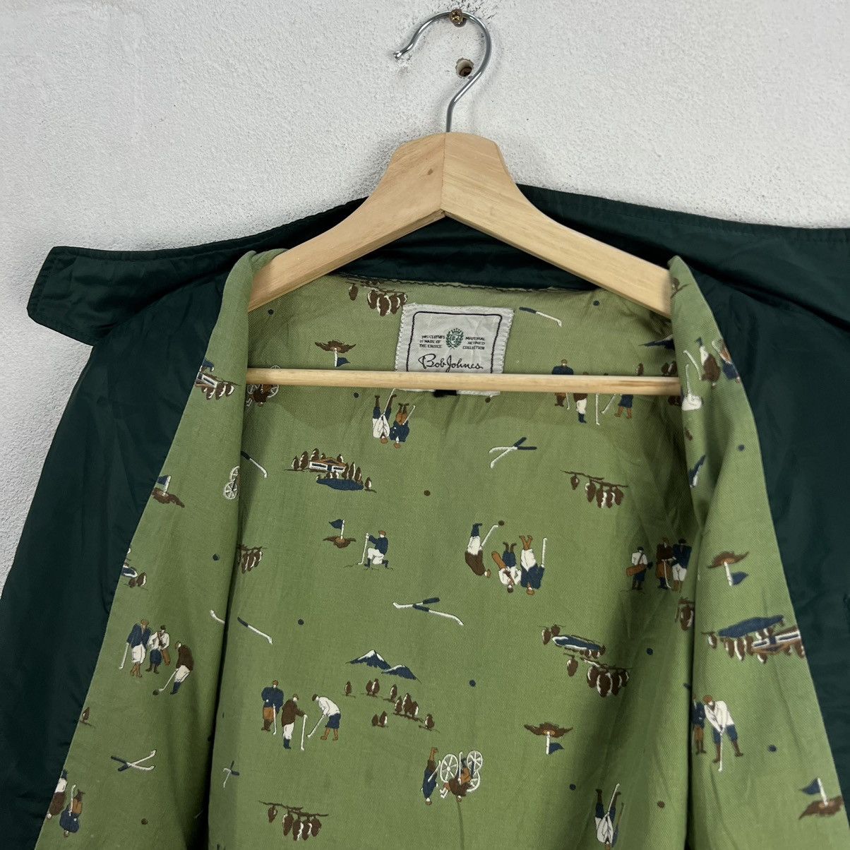 Japanese Brand VINTAGE BOB JOHNSON JACKET BIG LOGO RARE LINING FULL PRINT Size US L / EU 52-54 / 3 - 10 Thumbnail