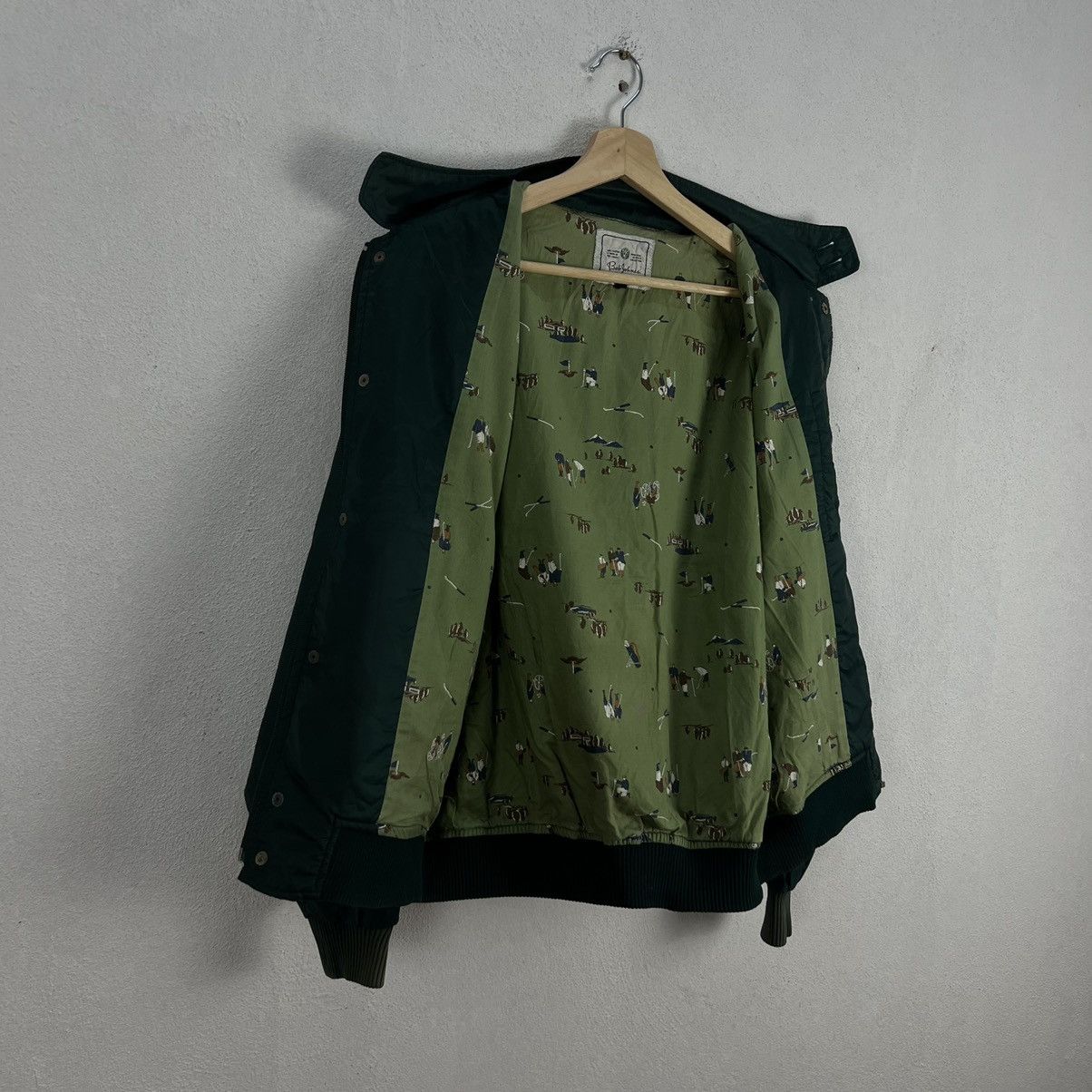 Japanese Brand VINTAGE BOB JOHNSON JACKET BIG LOGO RARE LINING FULL PRINT Size US L / EU 52-54 / 3 - 9 Thumbnail