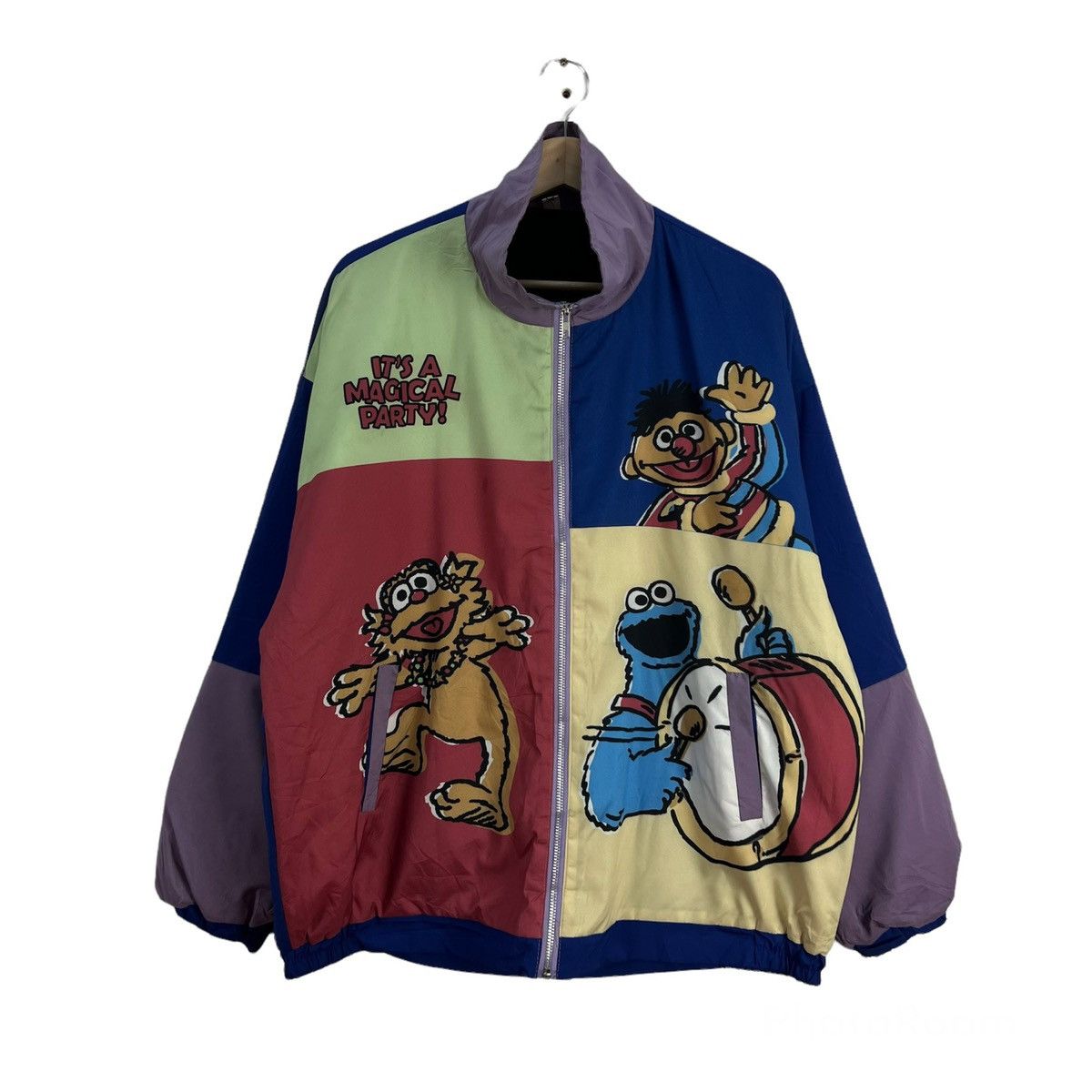 Japanese Brand VINTAGE ZIPPER JACKET SESAME STREET BIG LOGO FAMOUS ...