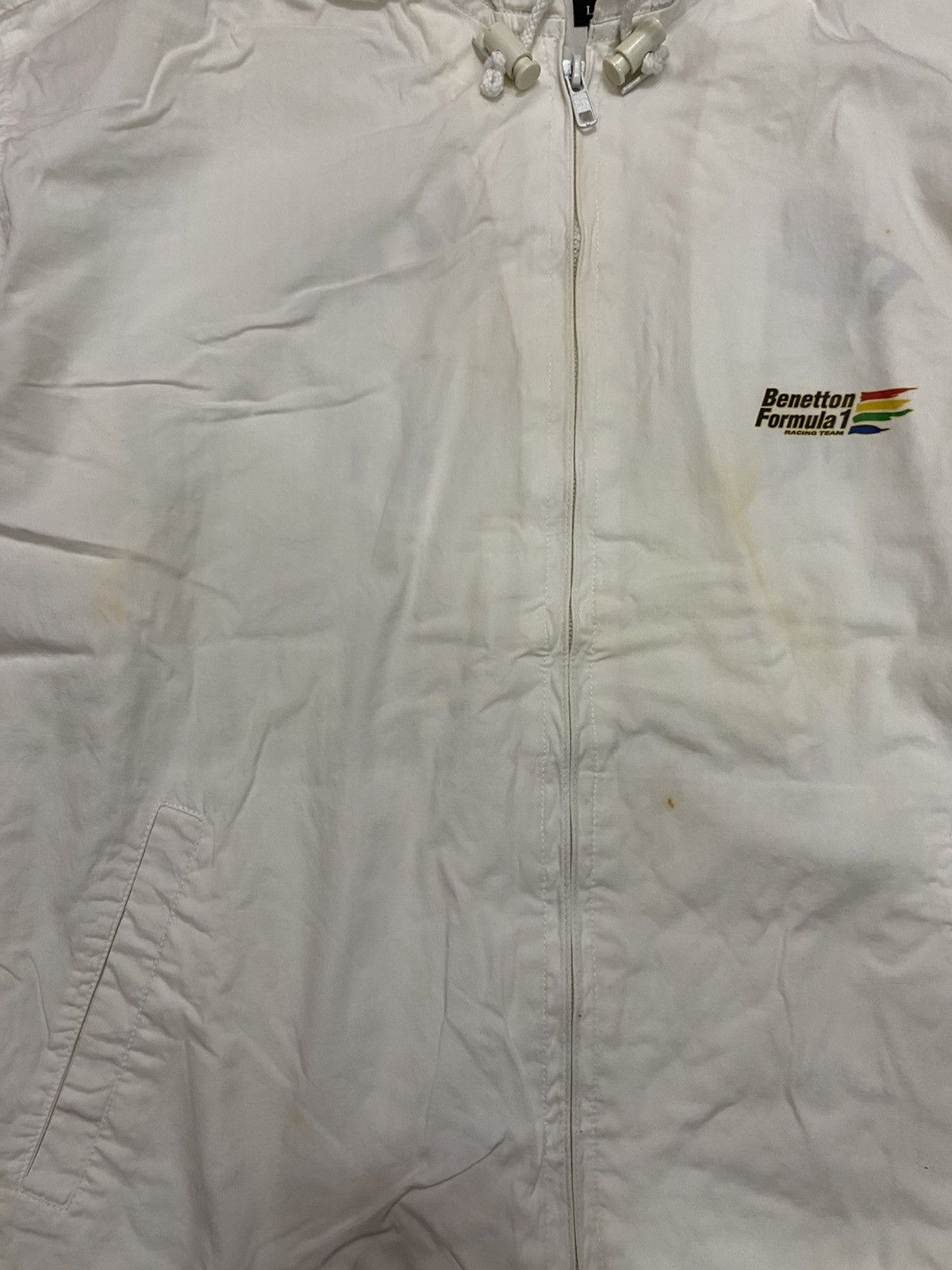 Benetton × Japanese Brand Benetton Formula 1 Hooded Jacket Size US L / EU 52-54 / 3 - 9 Thumbnail