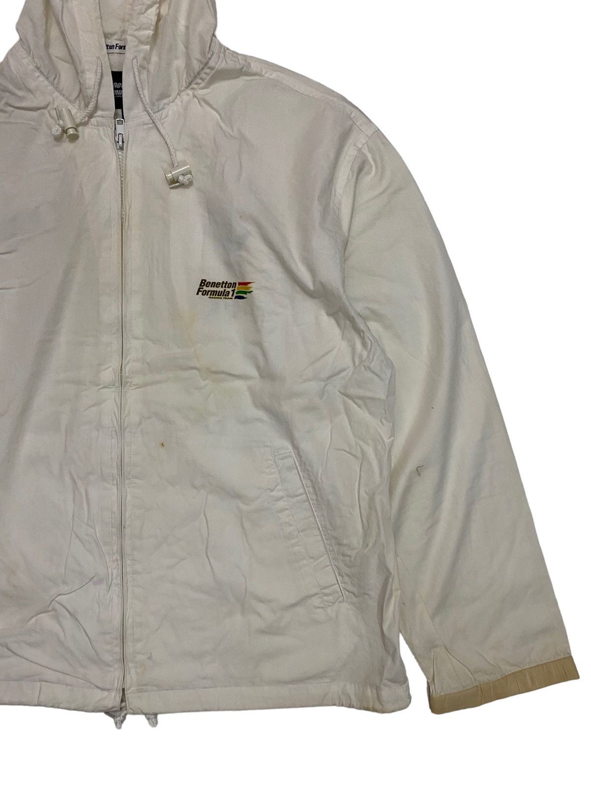 Benetton × Japanese Brand Benetton Formula 1 Hooded Jacket Size US L / EU 52-54 / 3 - 4 Thumbnail