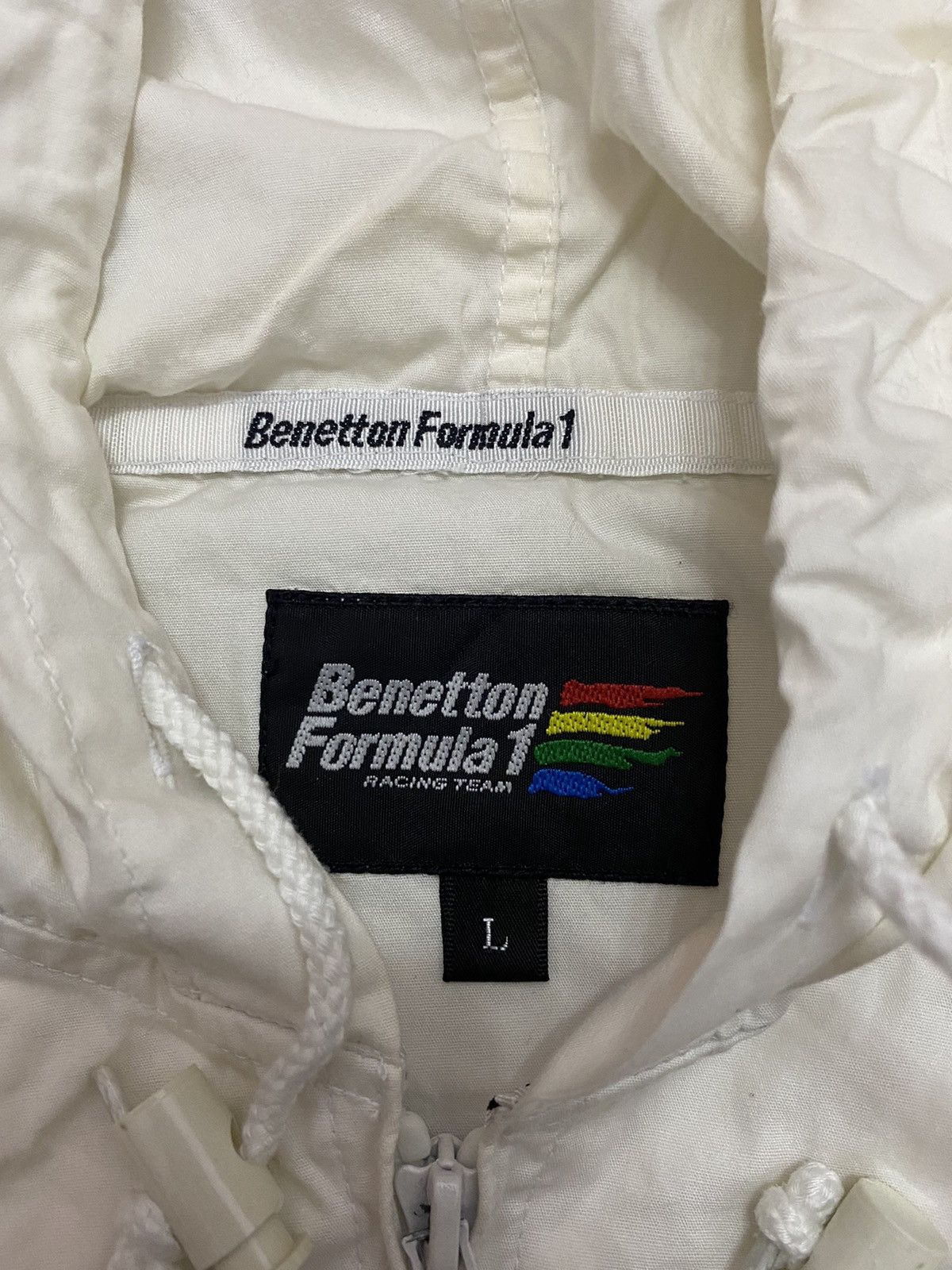 Benetton × Japanese Brand Benetton Formula 1 Hooded Jacket Size US L / EU 52-54 / 3 - 7 Thumbnail