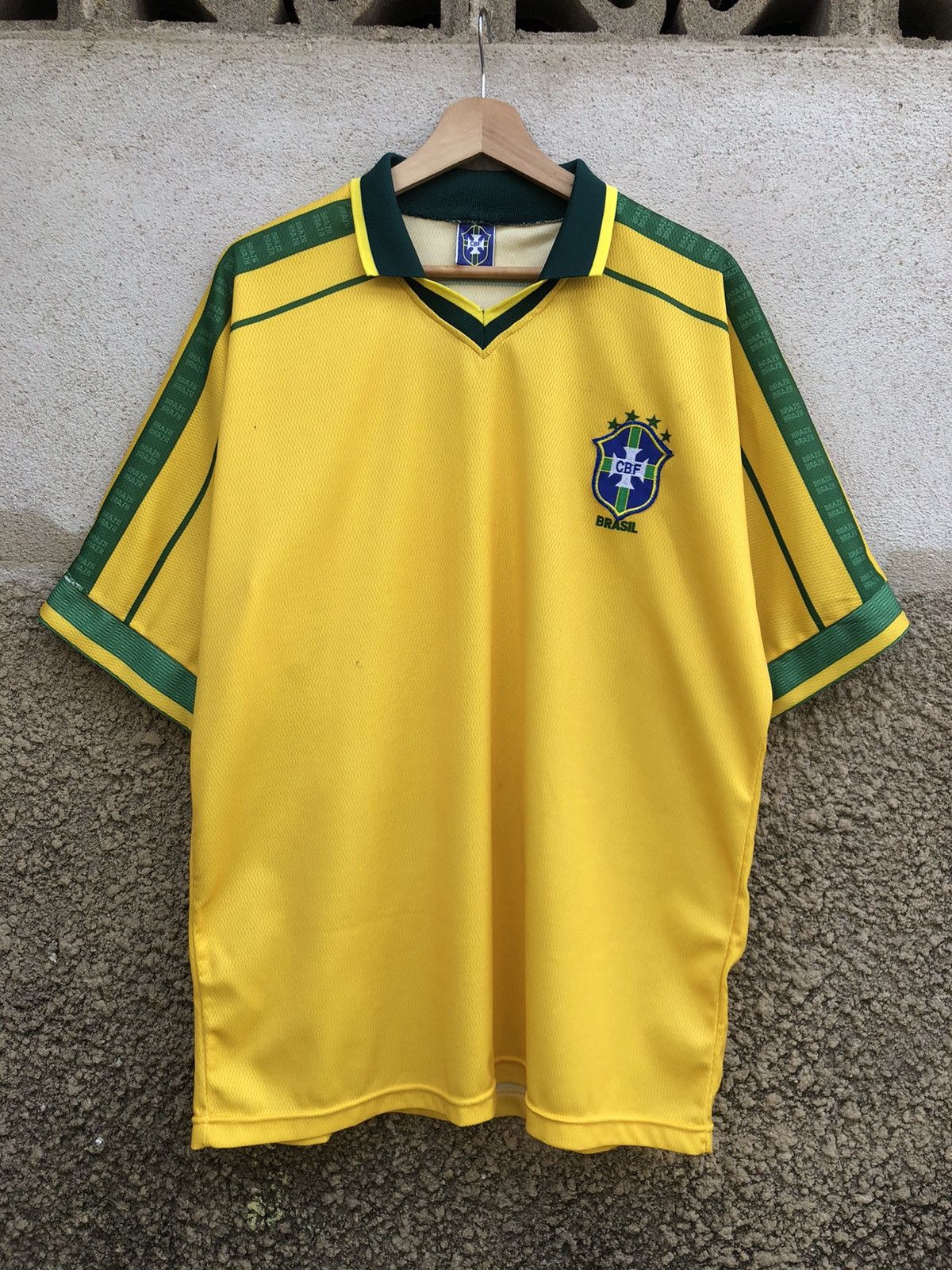 Vintage Rare‼️ Vintage Brazil Bootleg Jersey Size US L / EU 52-54 / 3 - 2 Thumbnail