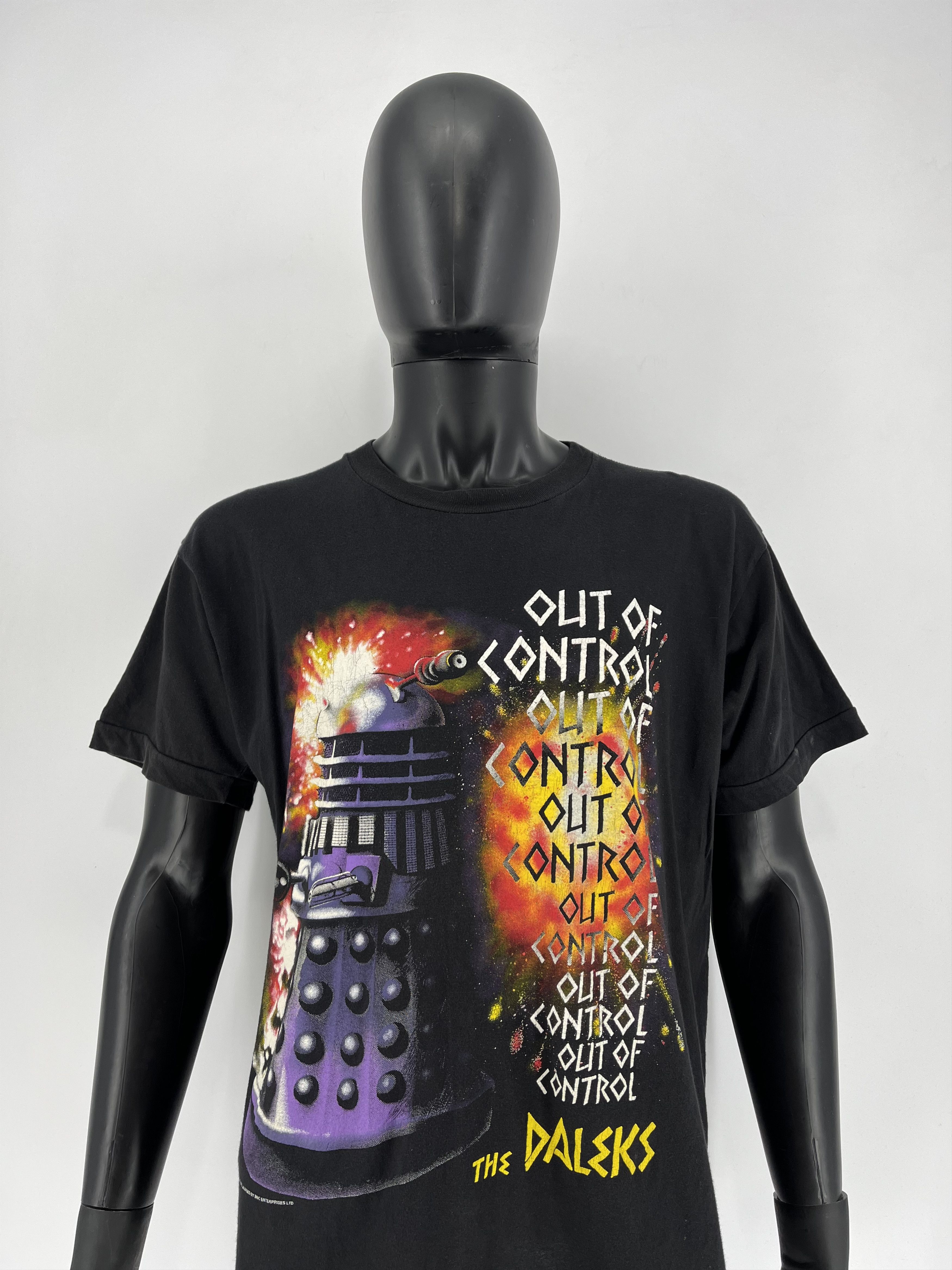 Expert Horror 1992 NOS Vintage The Daleks Doctor Who T Shirt Size US XL / EU 56 / 4 - 6 Thumbnail