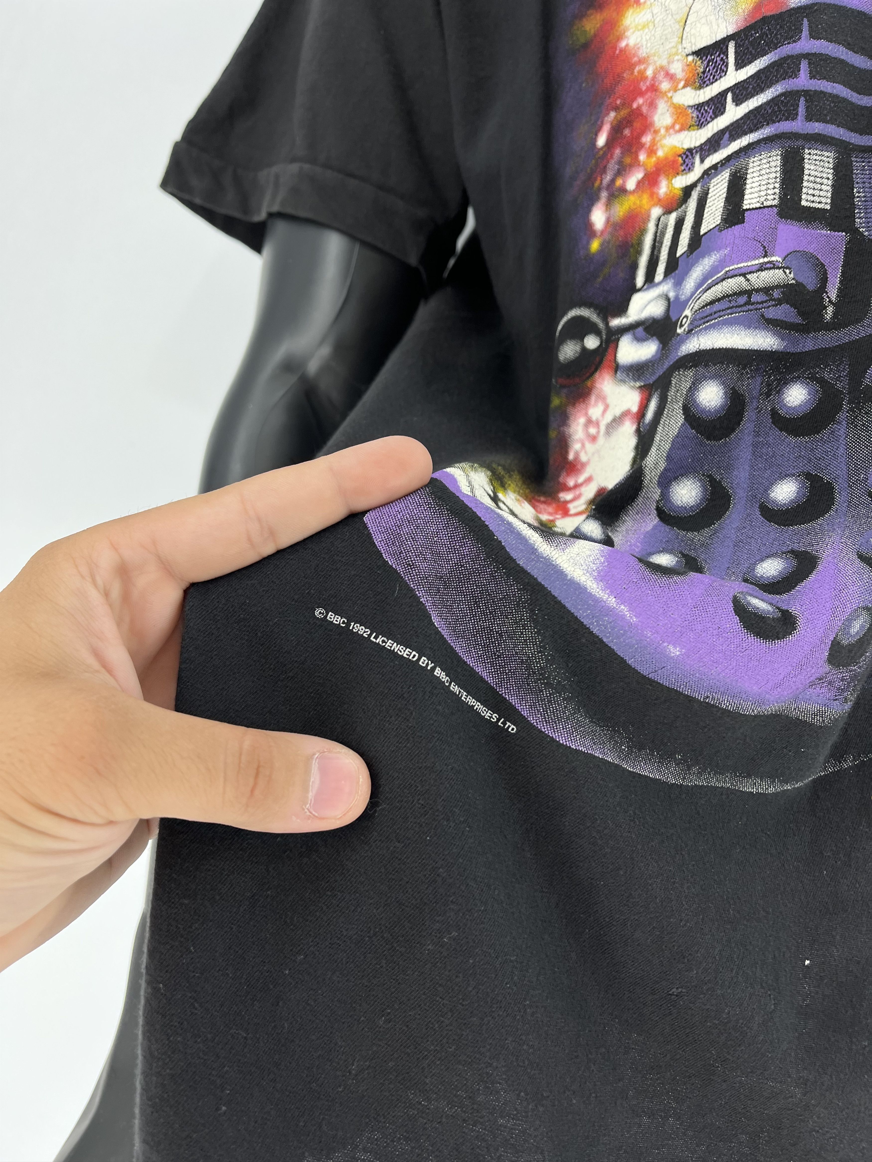 Expert Horror 1992 NOS Vintage The Daleks Doctor Who T Shirt Size US XL / EU 56 / 4 - 9 Thumbnail