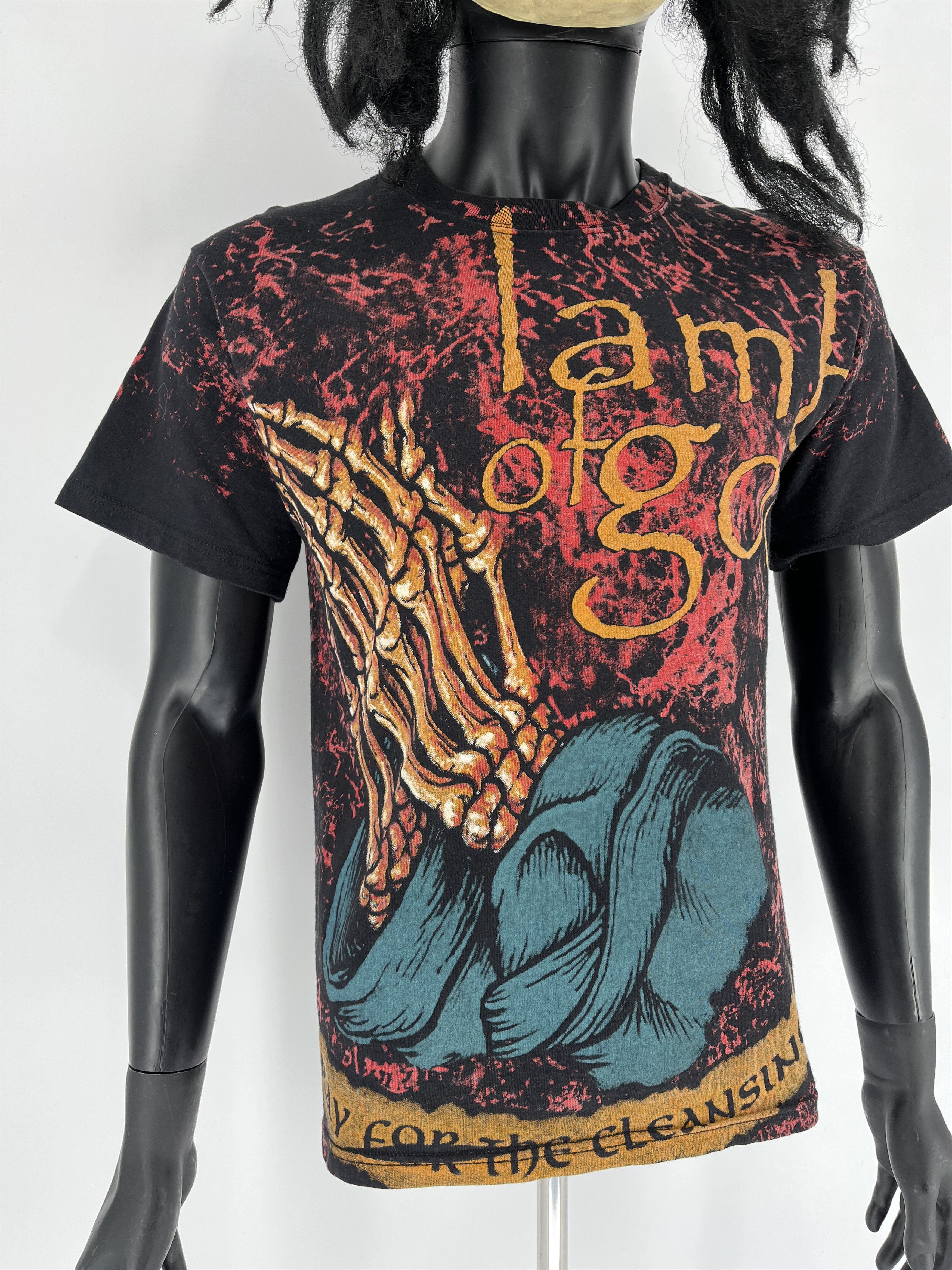 Band Tees × Vintage Vintage Lamb Of God Bootleg Tshirt Tee Horror Face Size US M / EU 48-50 / 2 - 5 Thumbnail