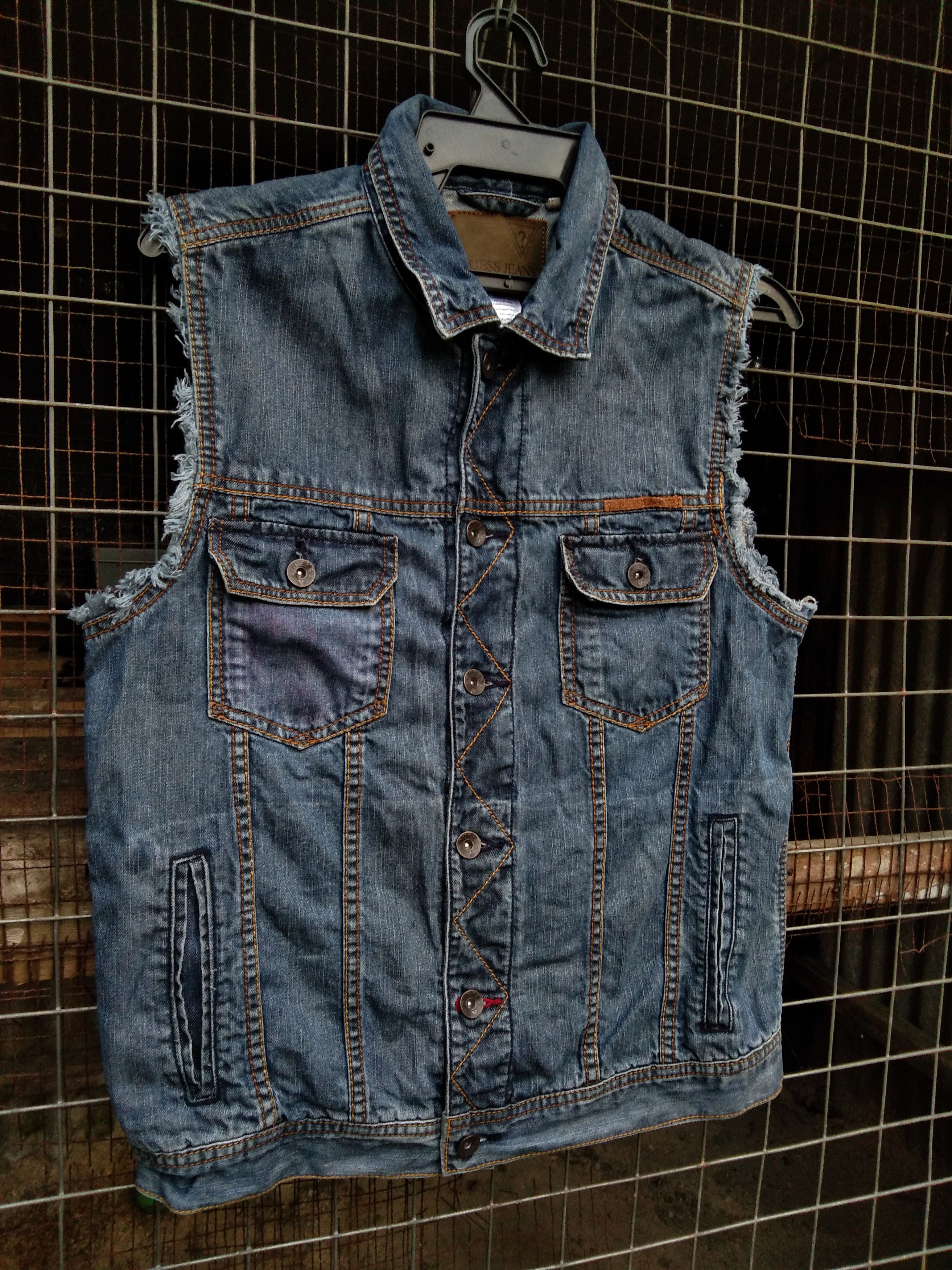 Guess GUESS JEANS JACKET CUSTOM SLEEVELESS Size US S / EU 44-46 / 1 - 3 Thumbnail