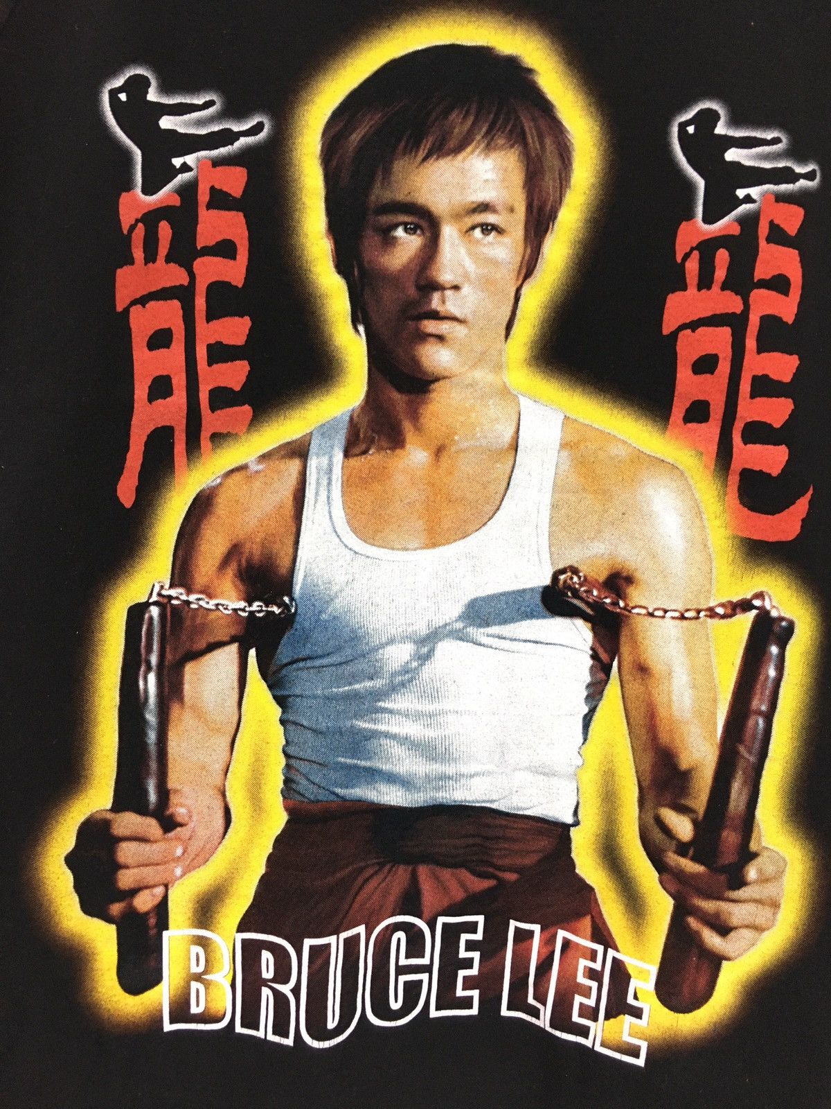 Vintage Vintage Bruce Lee Big Print Top Tank Shirt Size US L / EU 52-54 / 3 - 3 Thumbnail