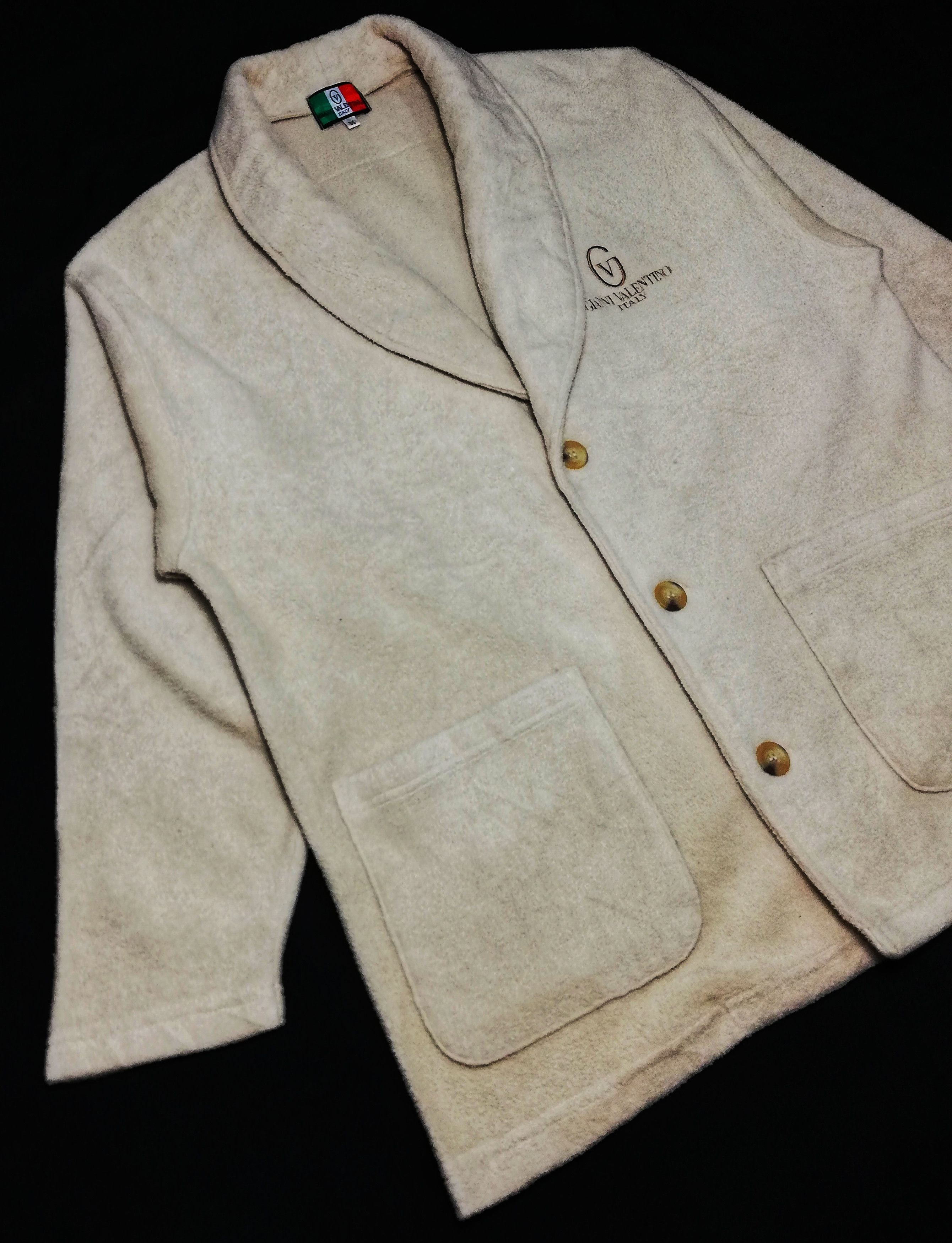Gianni Valentino × Giovanni Valentino × Valentino 🔥Gianni Valentino Italy Embroidered Fleece Sleeping Coat🔥 Size US M / EU 48-50 / 2 - 5 Thumbnail