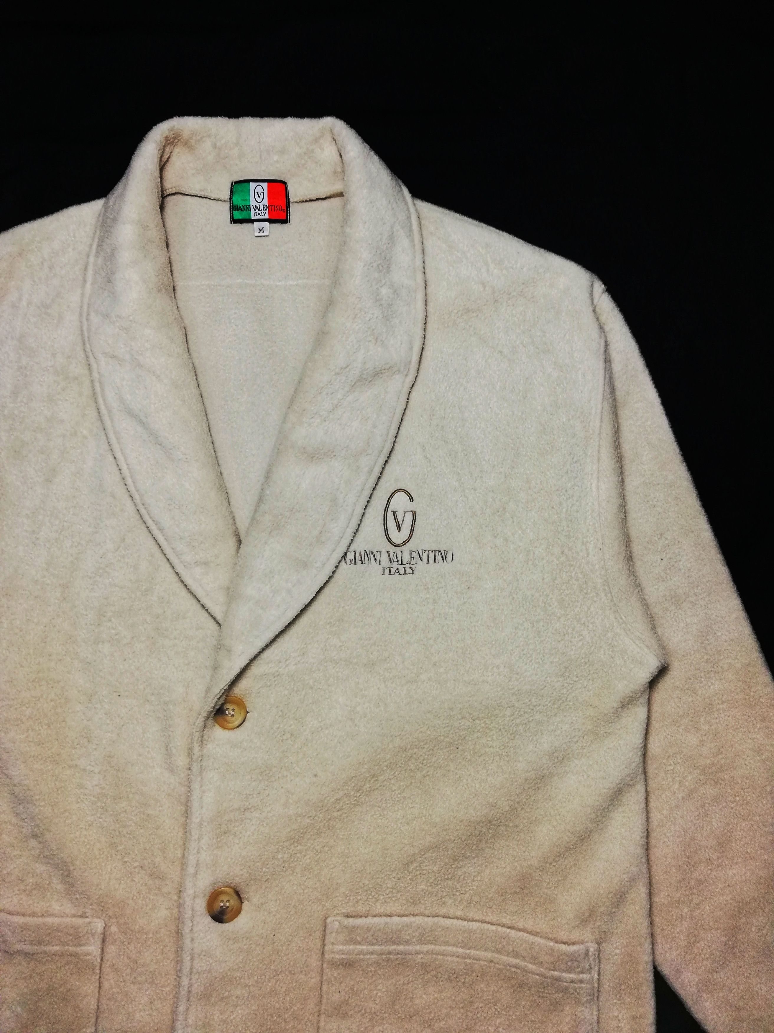 Gianni Valentino × Giovanni Valentino × Valentino 🔥Gianni Valentino Italy Embroidered Fleece Sleeping Coat🔥 Size US M / EU 48-50 / 2 - 3 Thumbnail