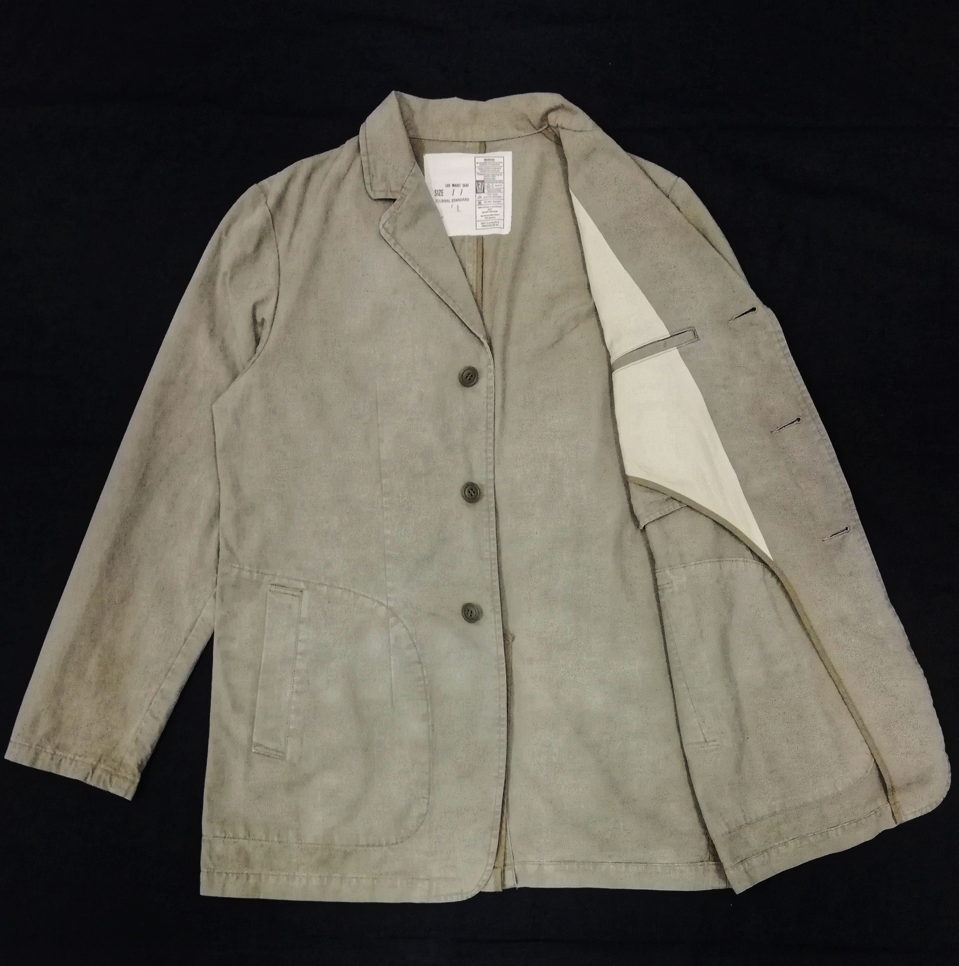 image of Journal Standard 3 Button Cotton Jacket in Beige, Men's (Size Small)